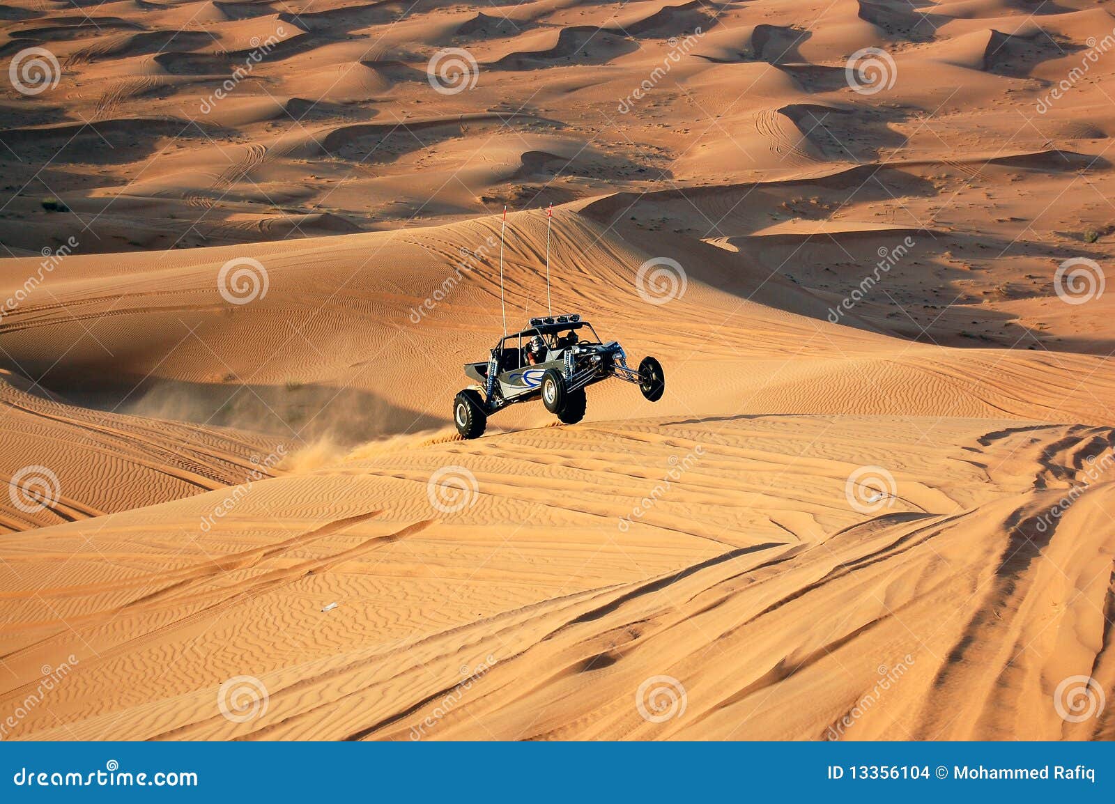dune bashing with a dune buggy