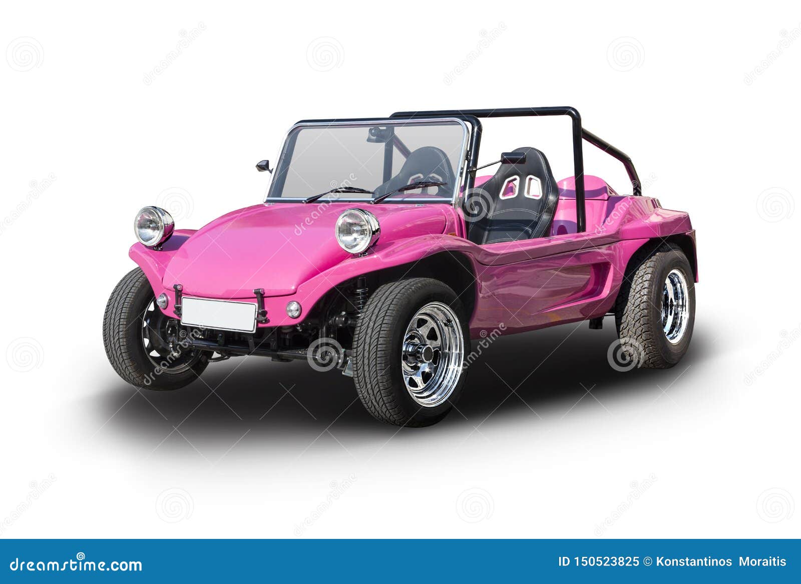 pink and white buggy