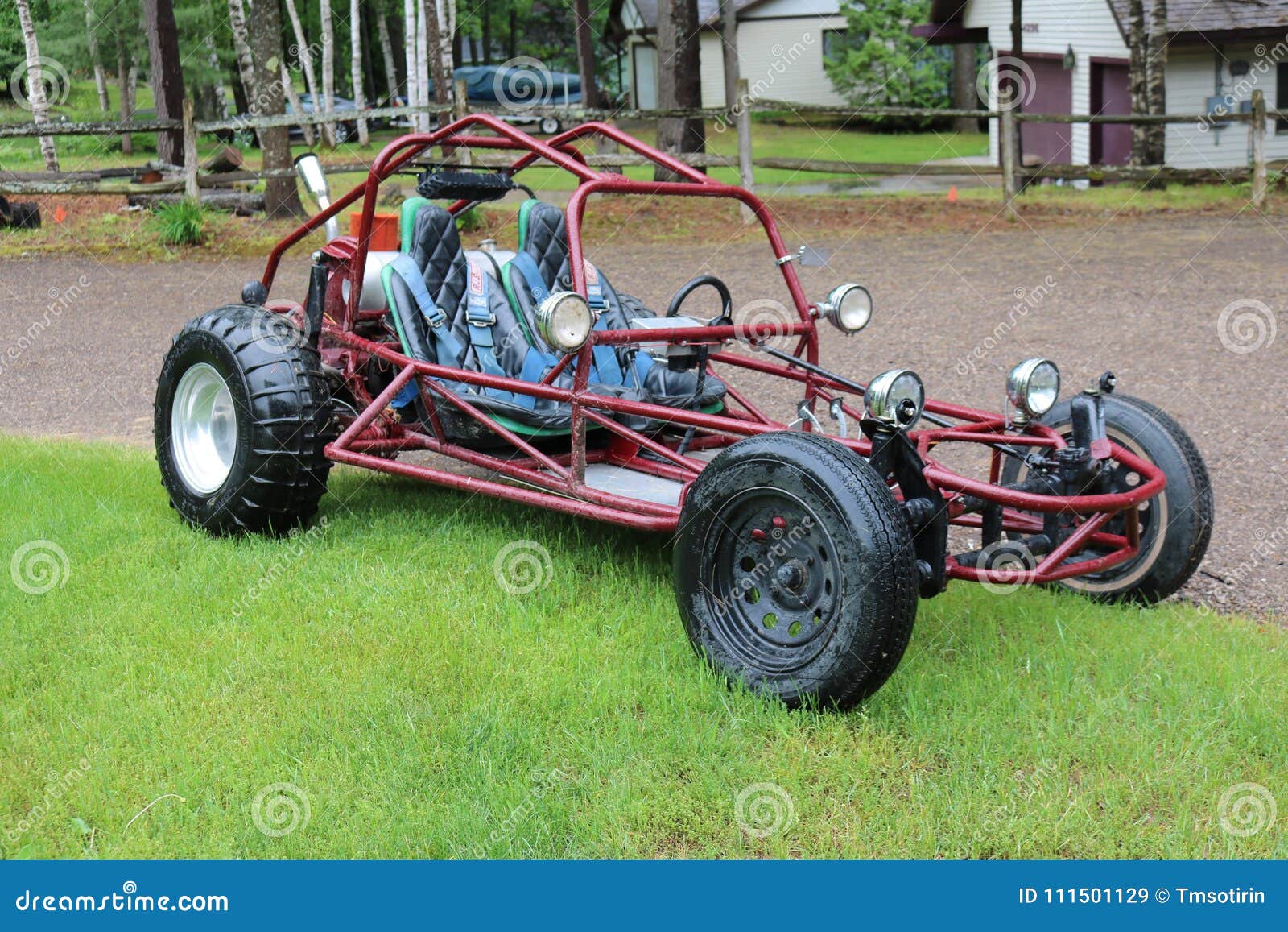 red beach buggy