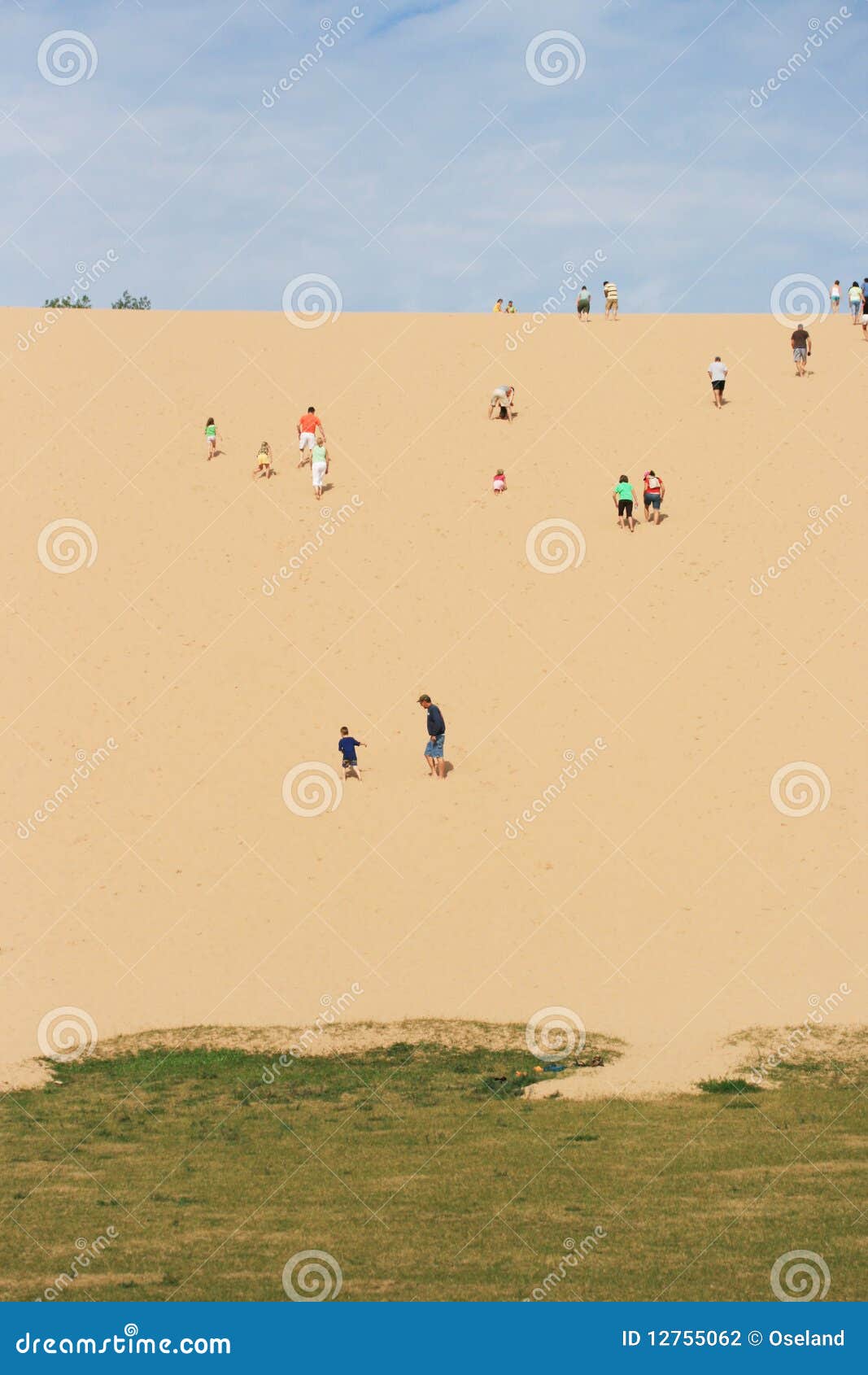 Dune Climb In The Sleeping Bear Dunes National Lakeshore Stock Photo ...