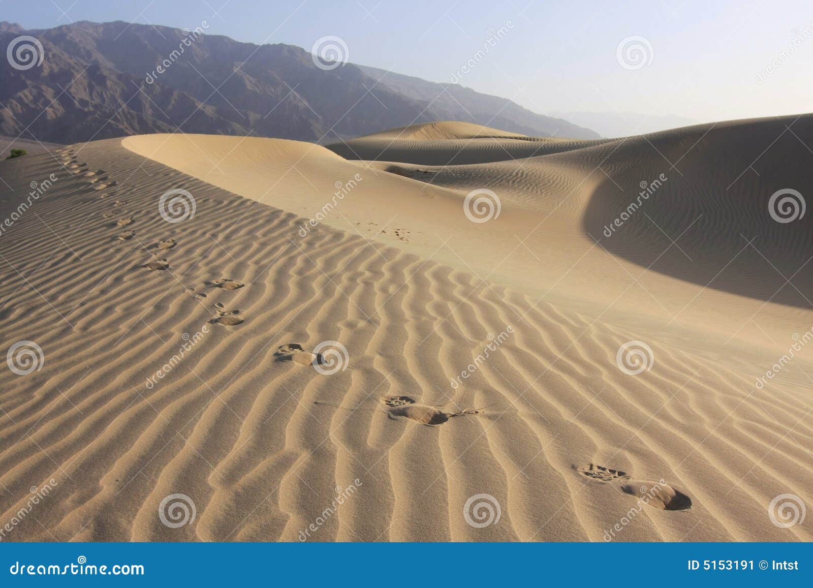 Dune di sabbia nella sosta nazionale del Death Valley, California