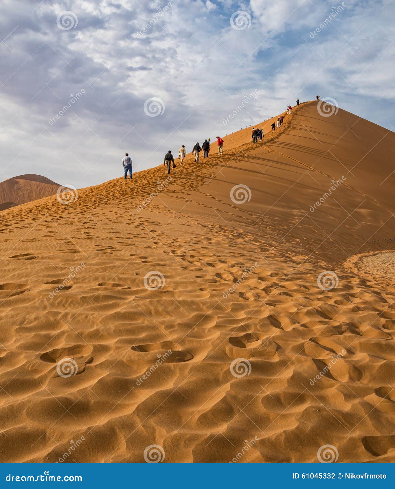 Dune 45 Namibia stock photo. Image of national, african 61045332