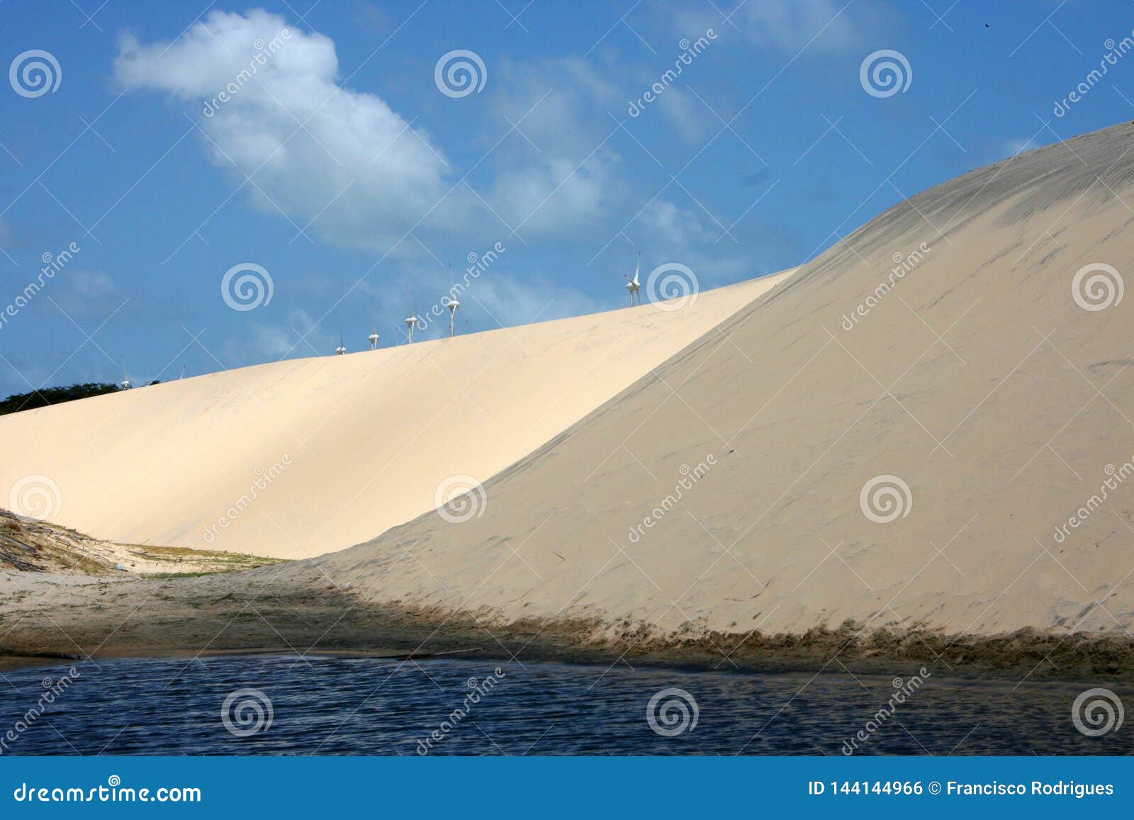 dunes on the beach of canoa quebrada