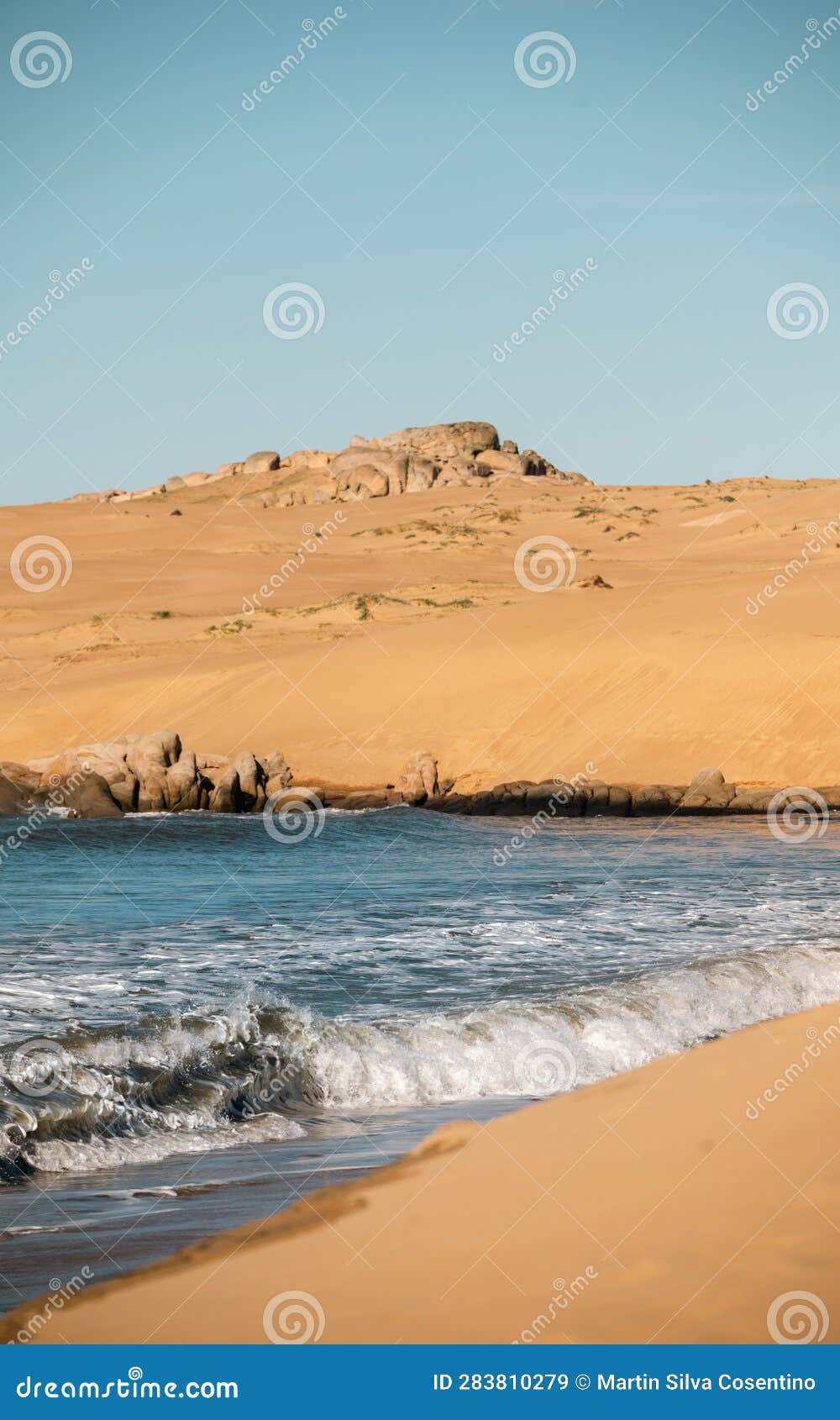 dunes of the cabo polonia national park in the department of rocha in uruguay