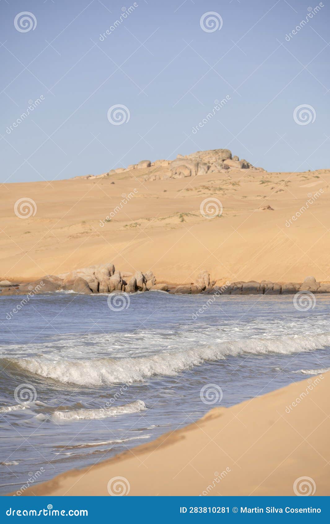 dunes of the cabo polonia national park in the department of rocha in uruguay