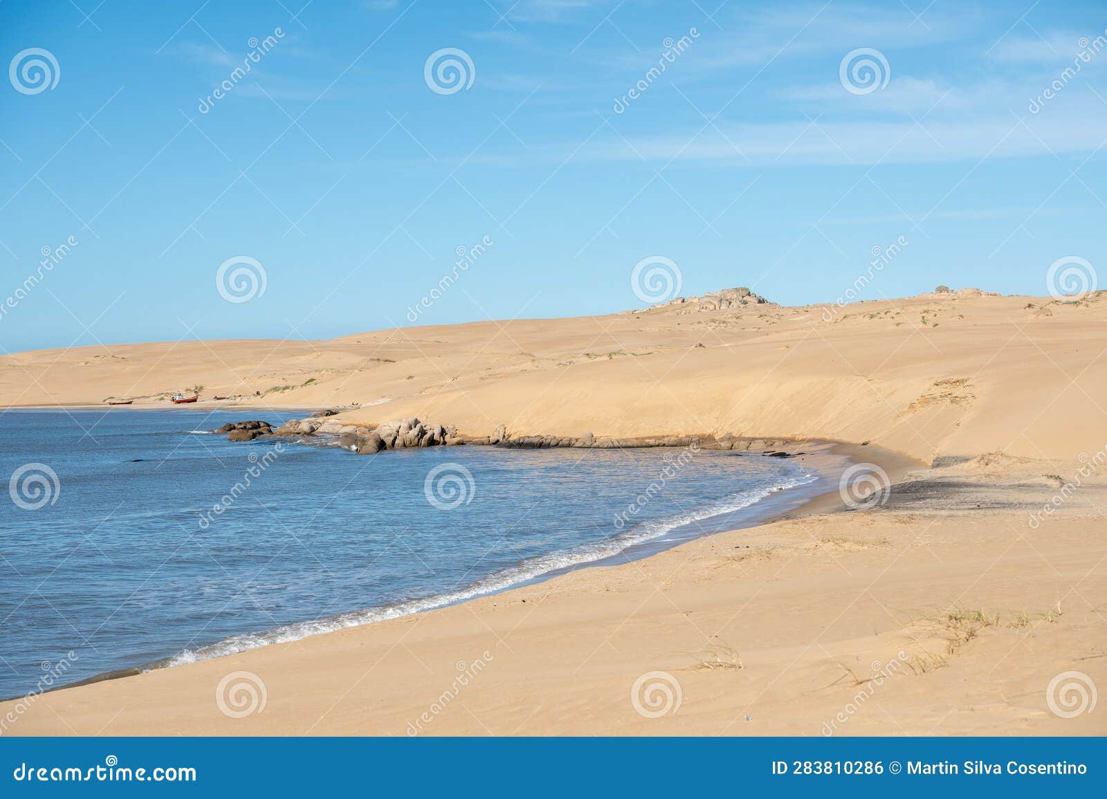 dunes of the cabo polonia national park in the department of rocha in uruguay