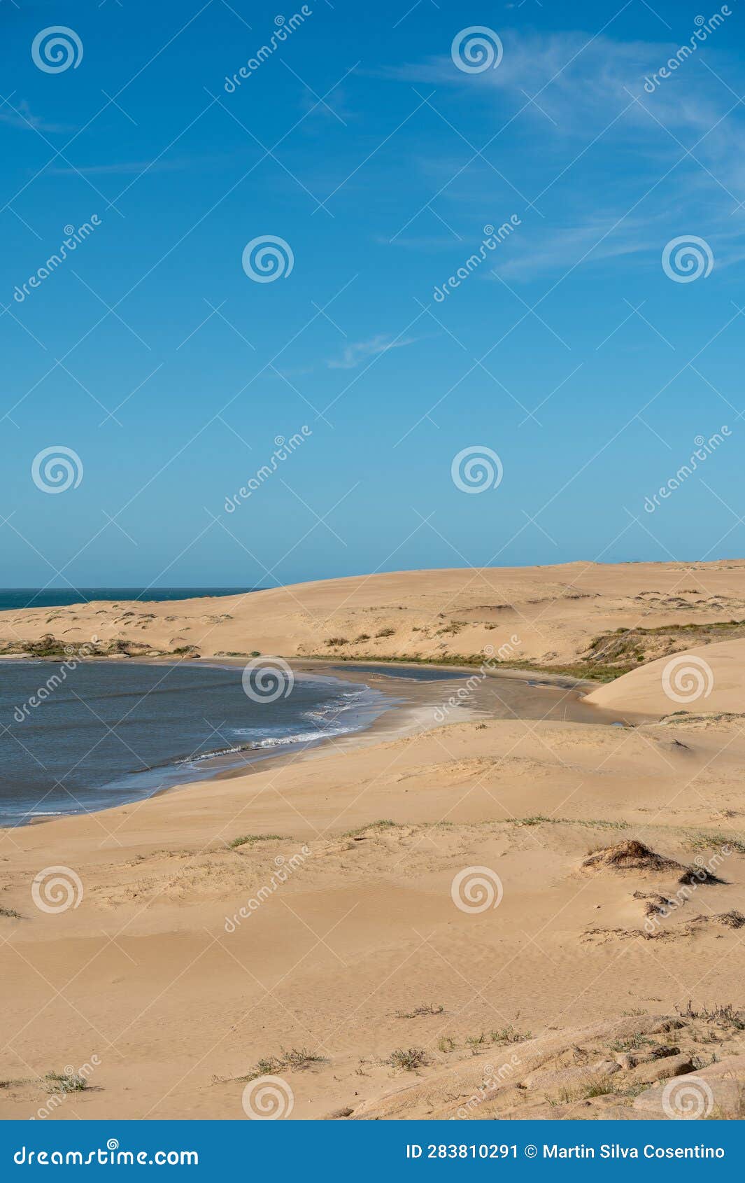 dunes of the cabo polonia national park in the department of rocha in uruguay