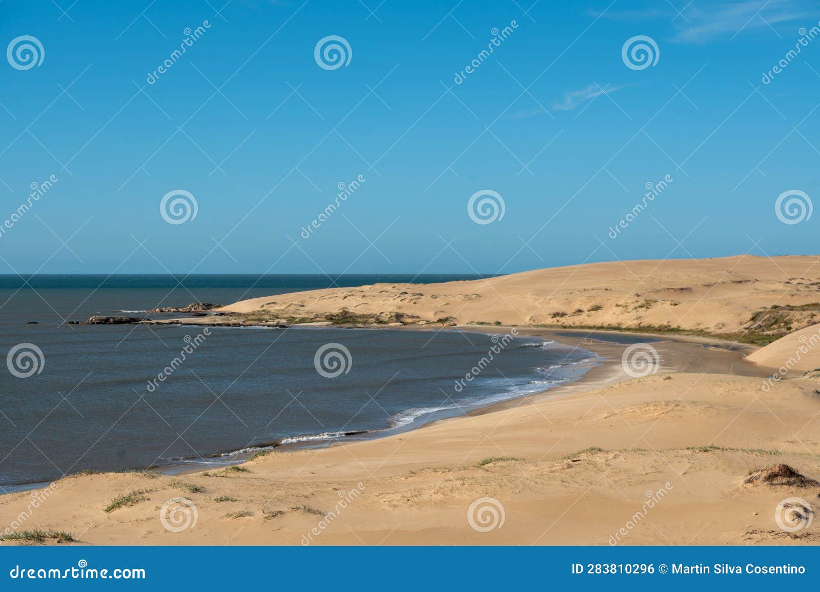 dunes of the cabo polonia national park in the department of rocha in uruguay