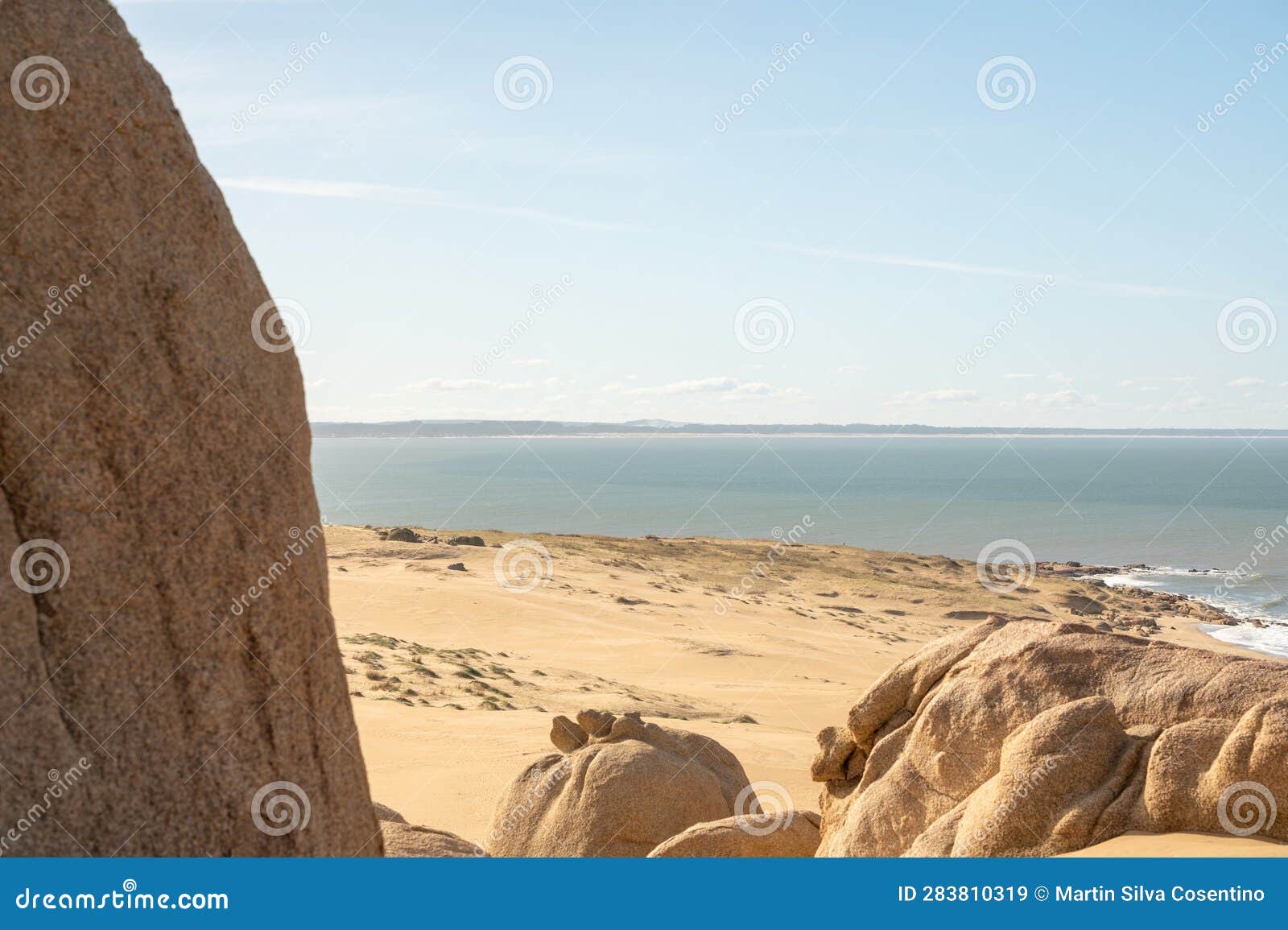 dunes of the cabo polonia national park in the department of rocha in uruguay