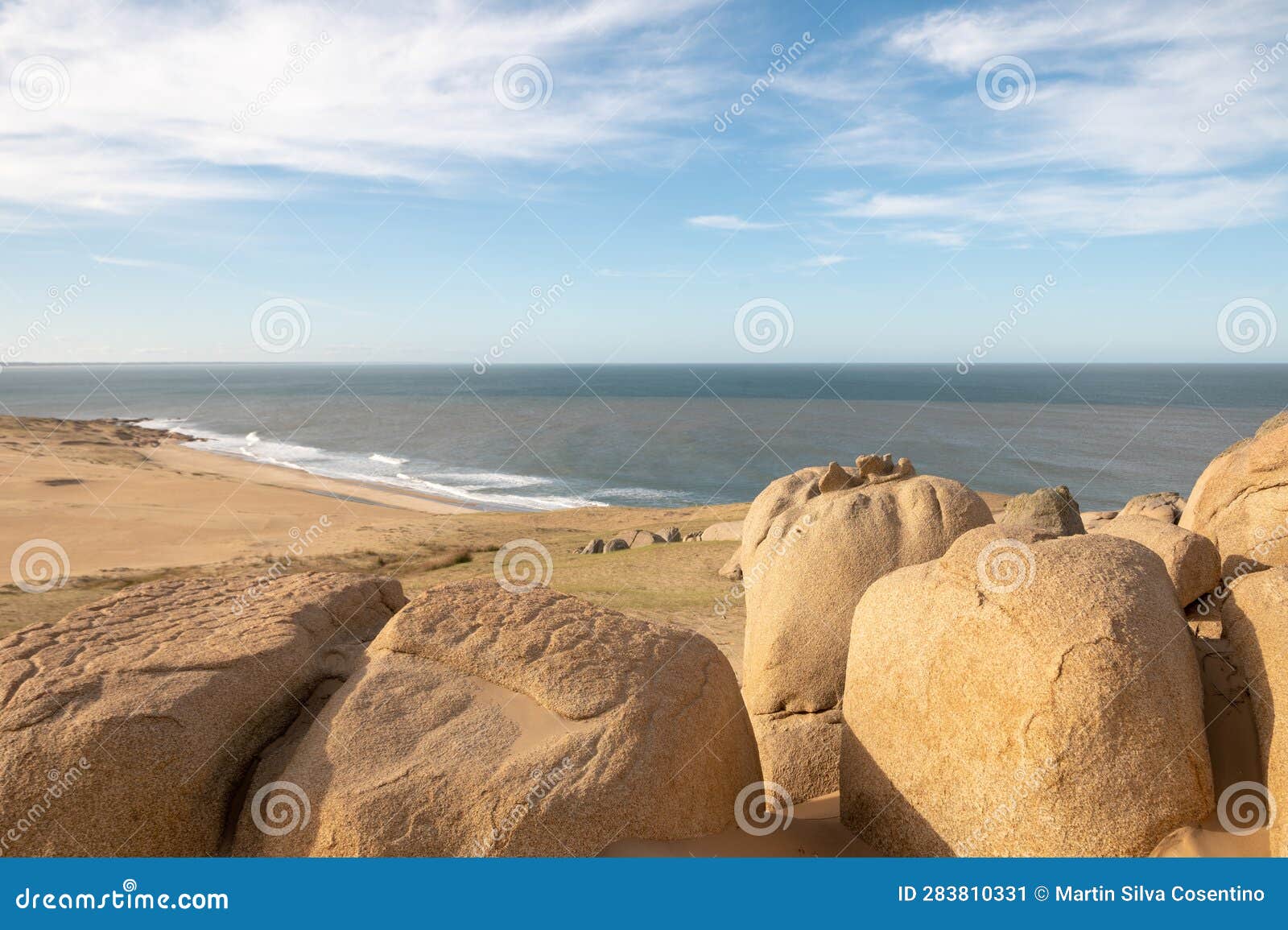 dunes of the cabo polonia national park in the department of rocha in uruguay