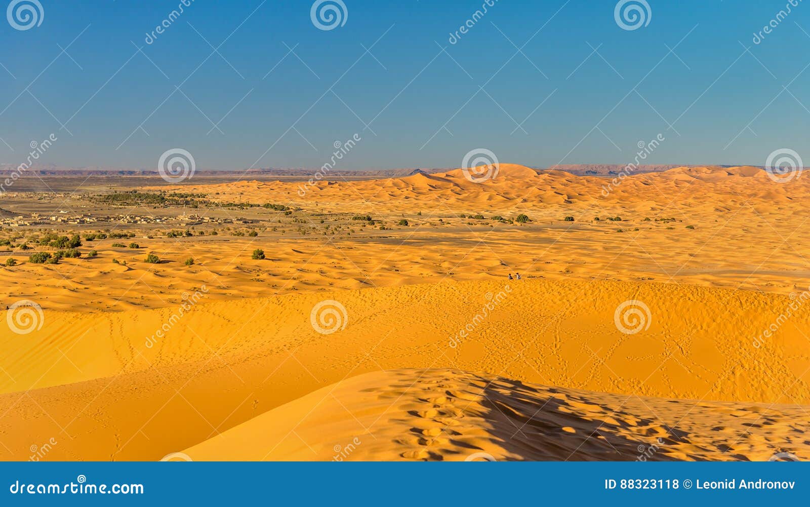 dunes of erg chebbi near merzouga in morocco