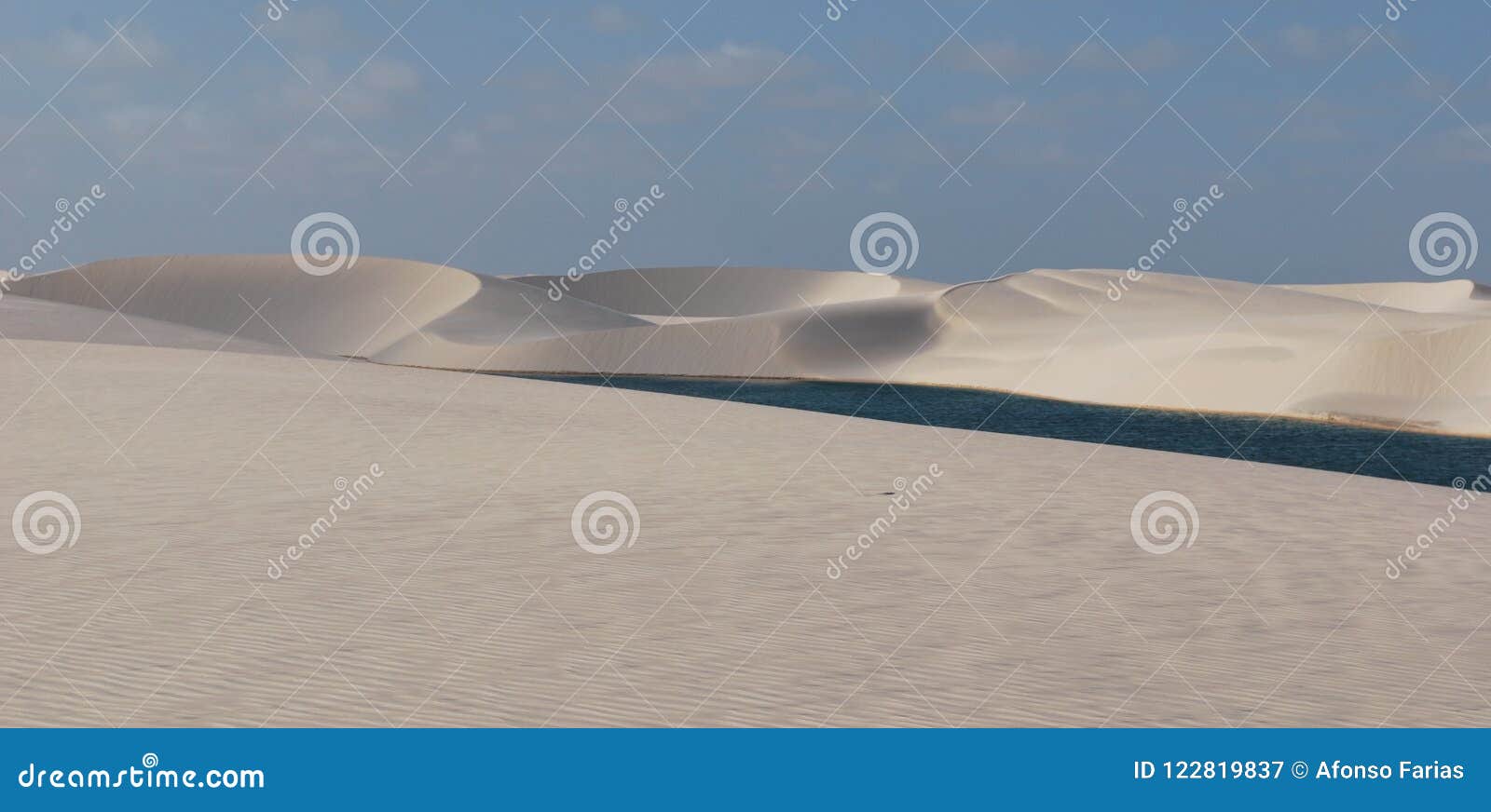 dunes landscape in barreirinhas, brazil