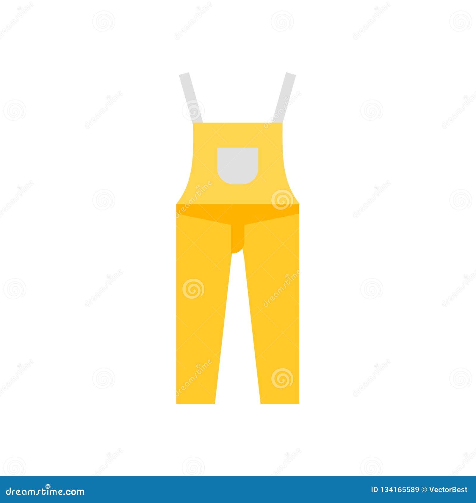 Dungarees Icon Vector Sign And Symbol Isolated On White Background ...