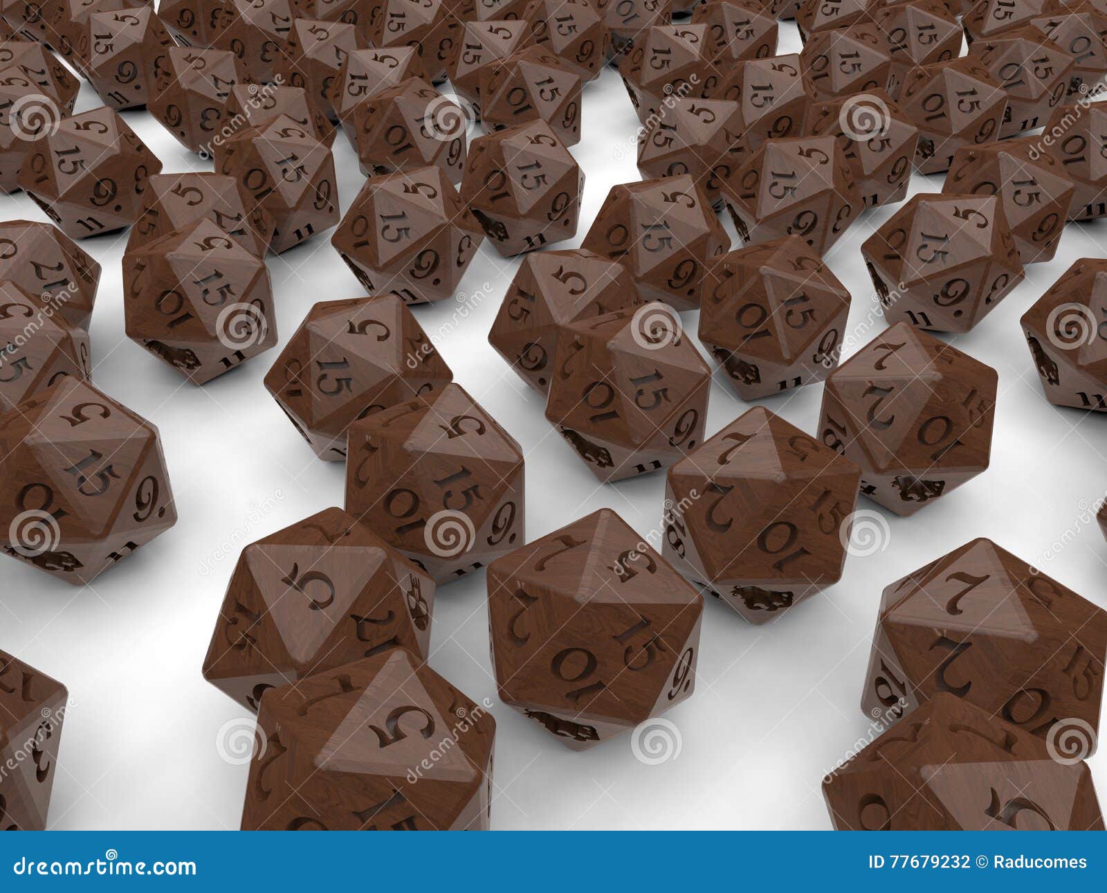 Dungeon and dragons dices stock illustration. Illustration of amusement