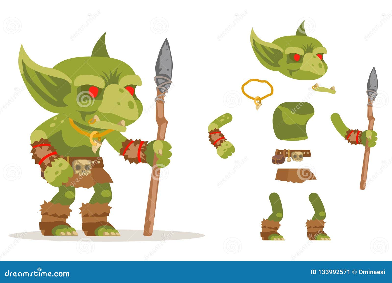 [MvP Comum] Mia e Dakota Dungeon-monster-goblin-evil-minion-fantasy-medieval-action-rpg-game-character-layered-animation-ready-vector-illustration-133992571