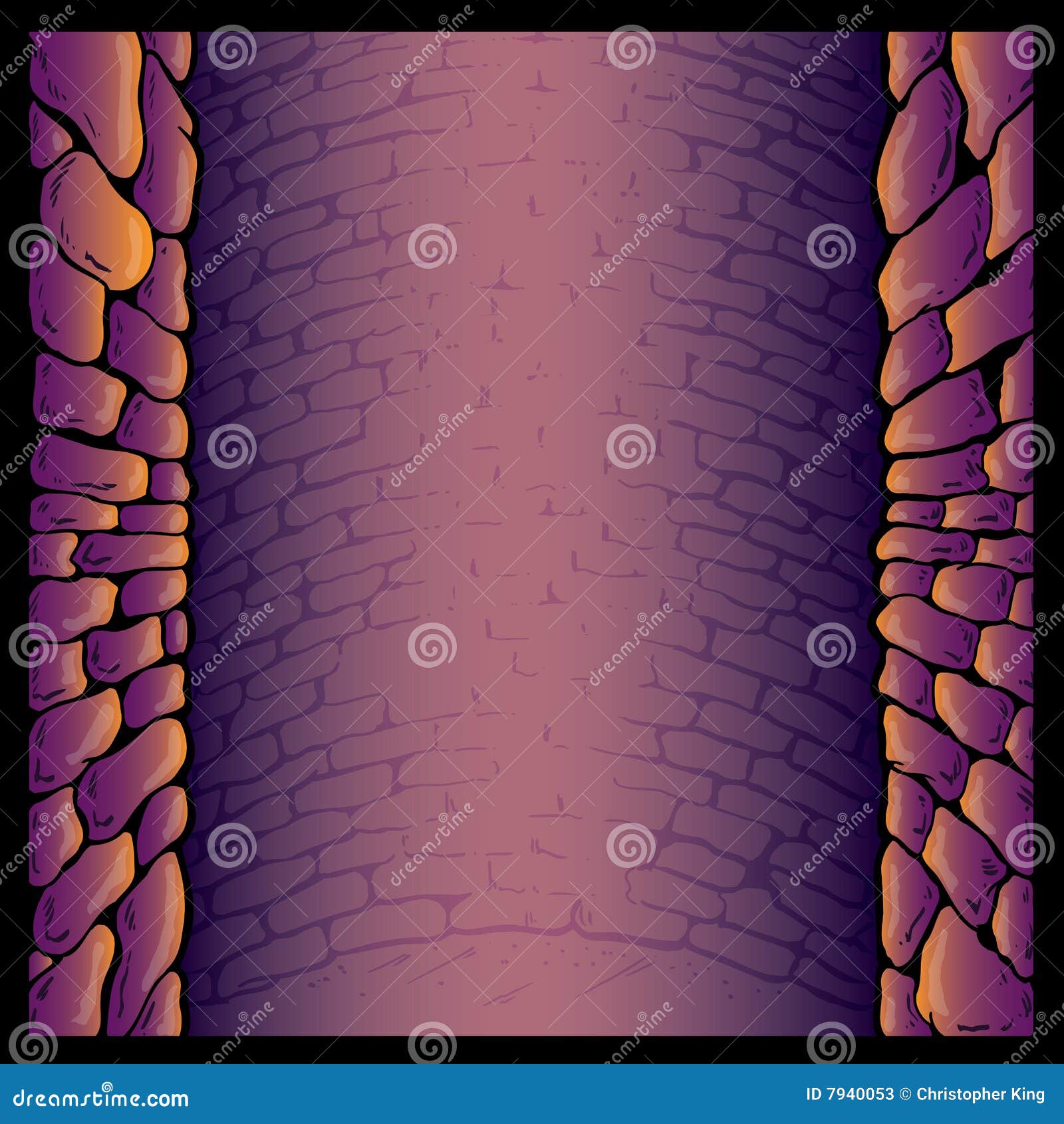 Dungeon Stone Wall Background Vector Illustration Stock Photos Image 7940053