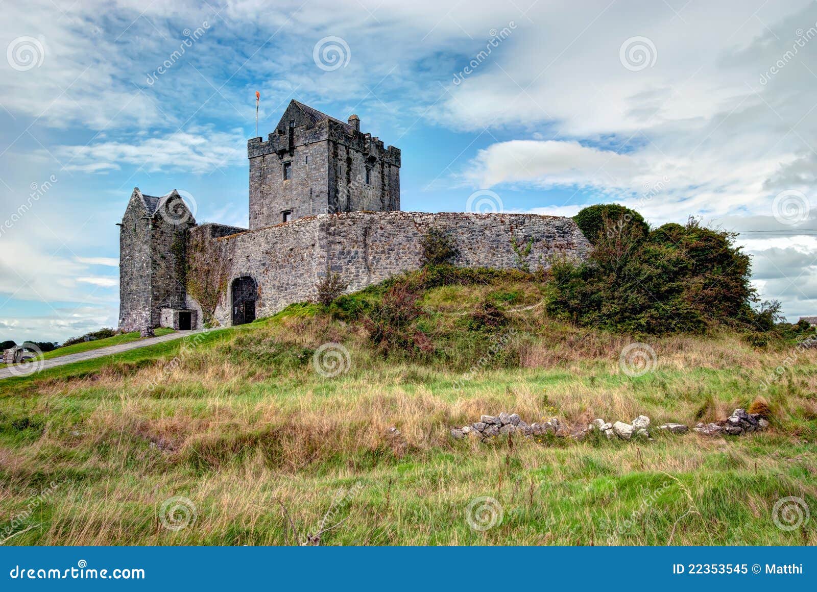 Dunguaire Castle, Ireland stock image. Image of rock 22353545