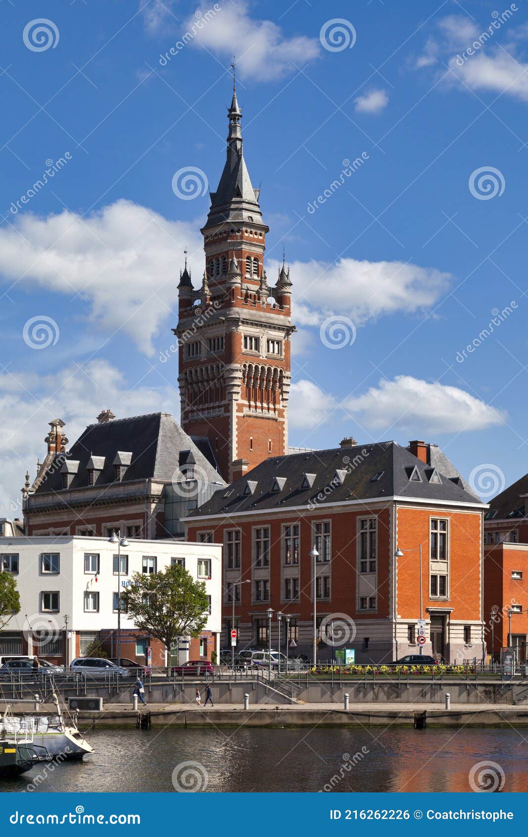 Belfry of the Dunkirk City Hall Editorial Photo - Image of port ...