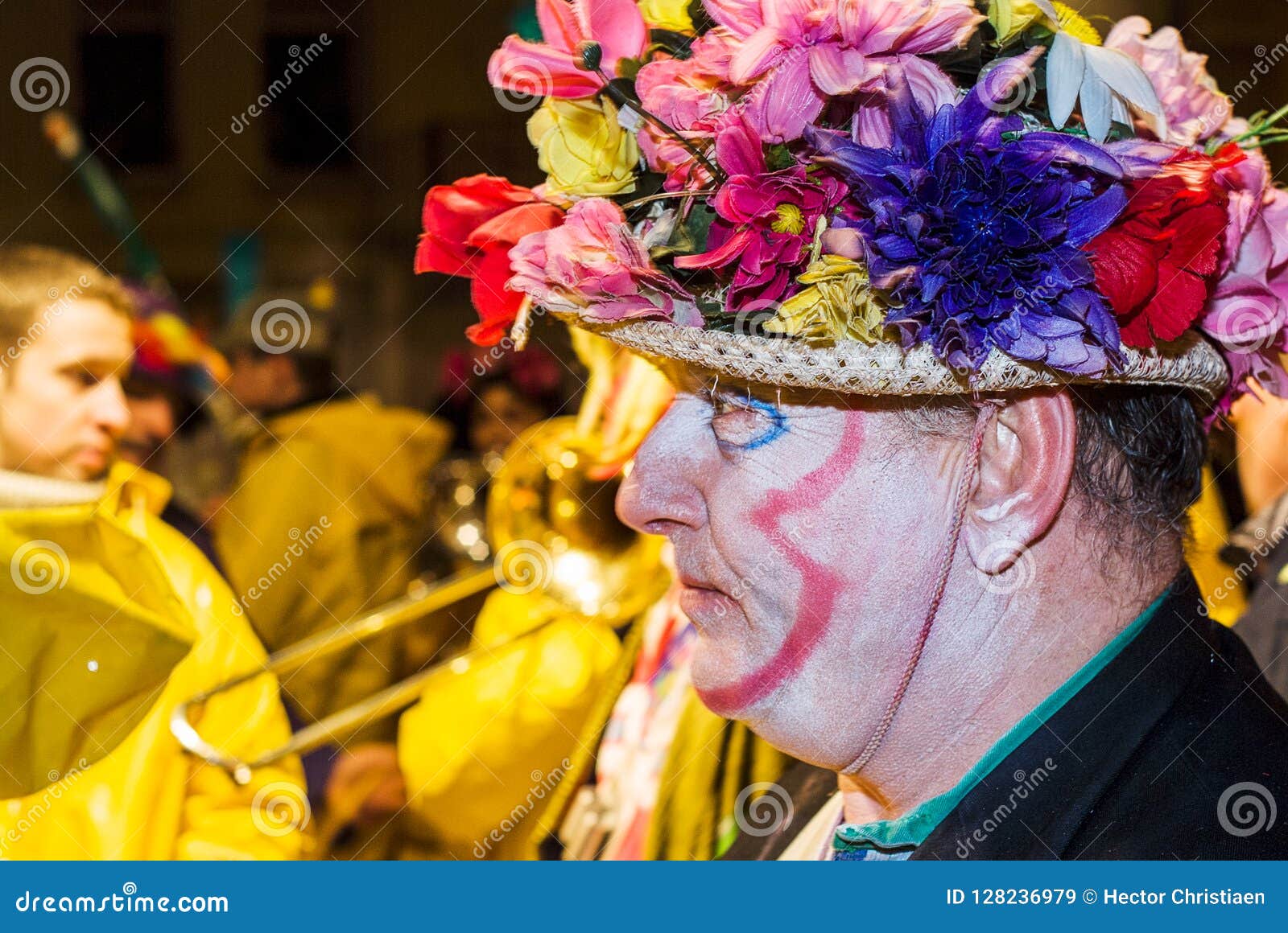 Carnival in Dunkirk, France Editorial Stock Image - Image of makeup ...