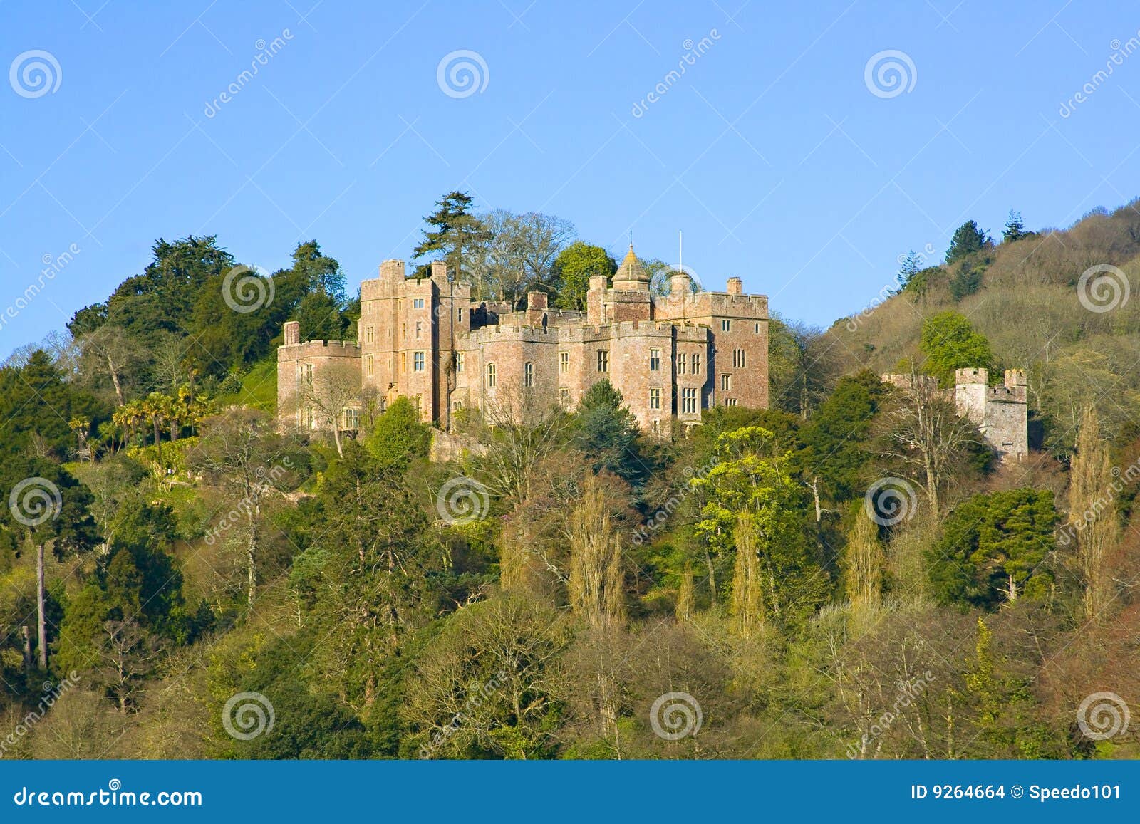 Dunster castle stock photo. Image of britain, hill, visit 9264664