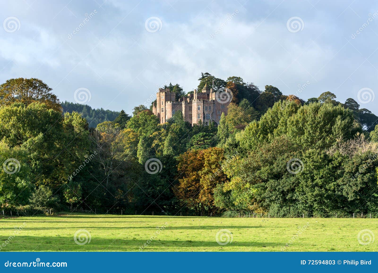 DUNSTER, SOMERSET/UK OCTOBER 20 View of Dunster Castle in so