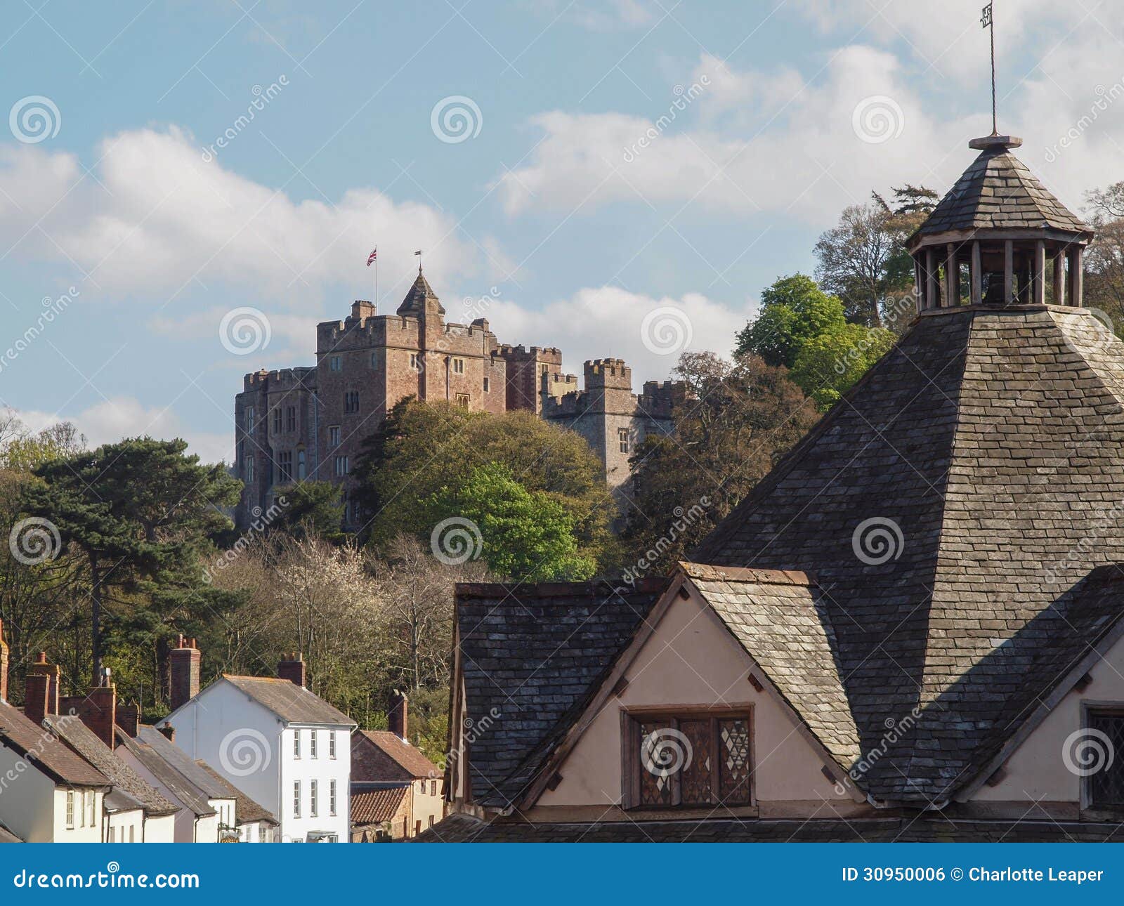 dunster yarn market & castle, somerset