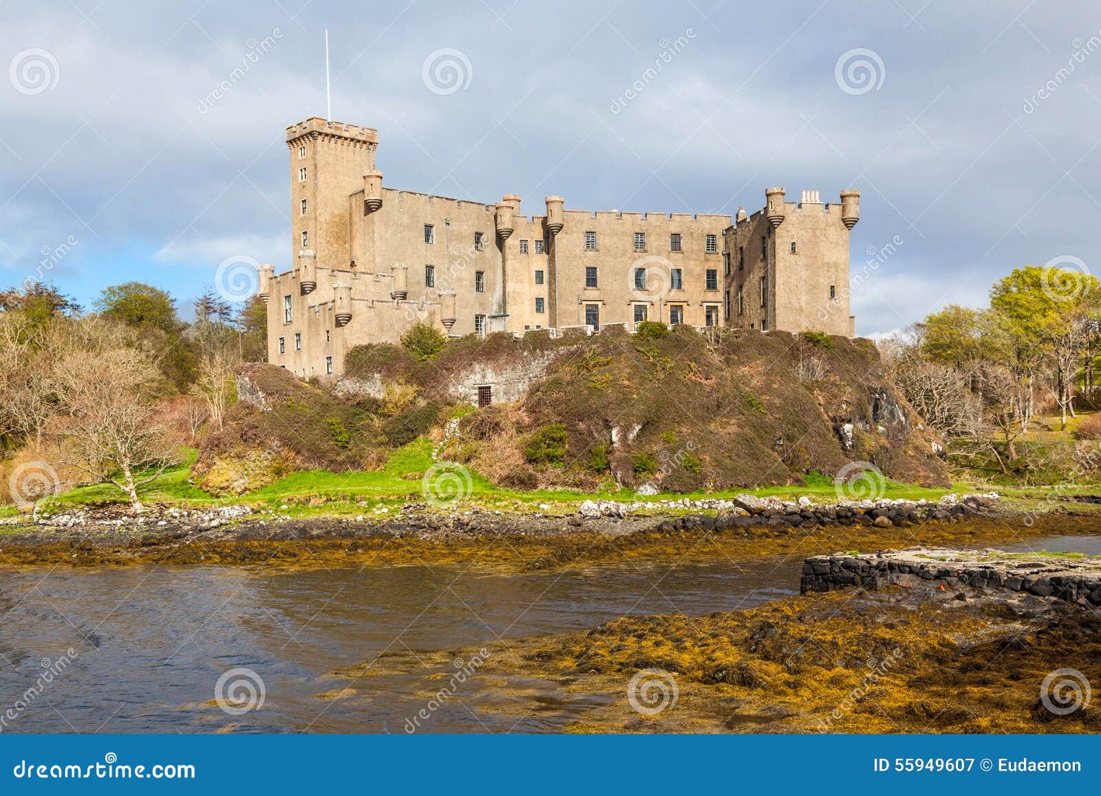Dunvegan Castle on the Isle of Skye, Scotland Stock Image Image of