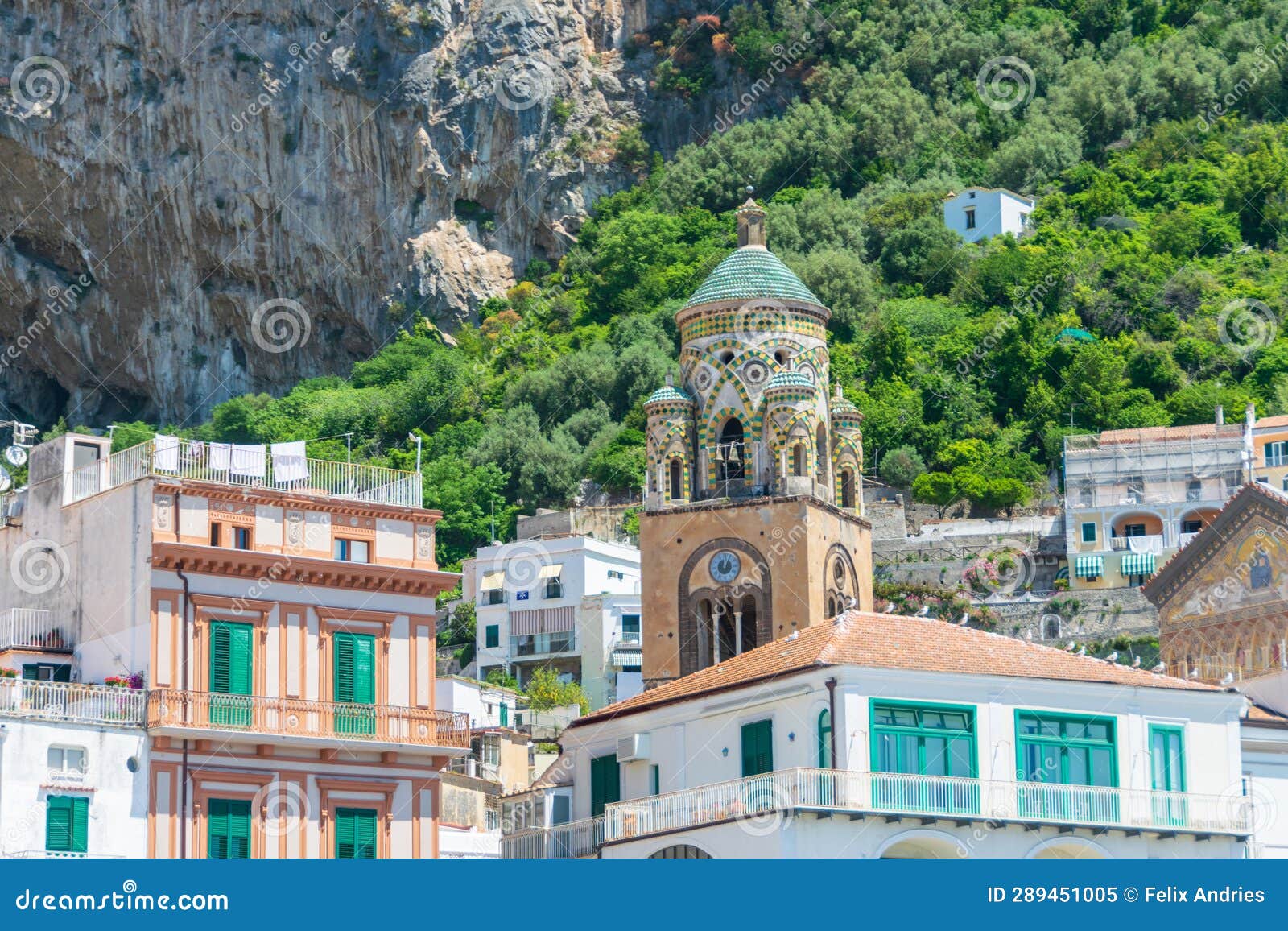 Duomo Di Amalfi - Saint Andrew Cathedral, Italy Stock Image - Image of ...