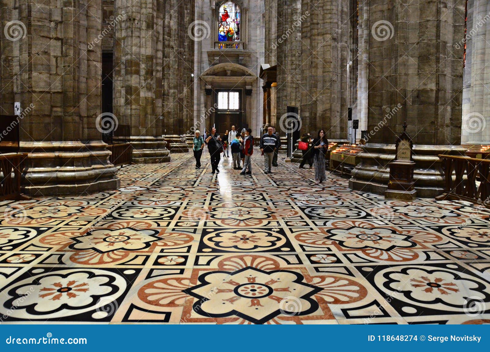 The Floor Of The Duomo Di Milano Italy Editorial Stock Image