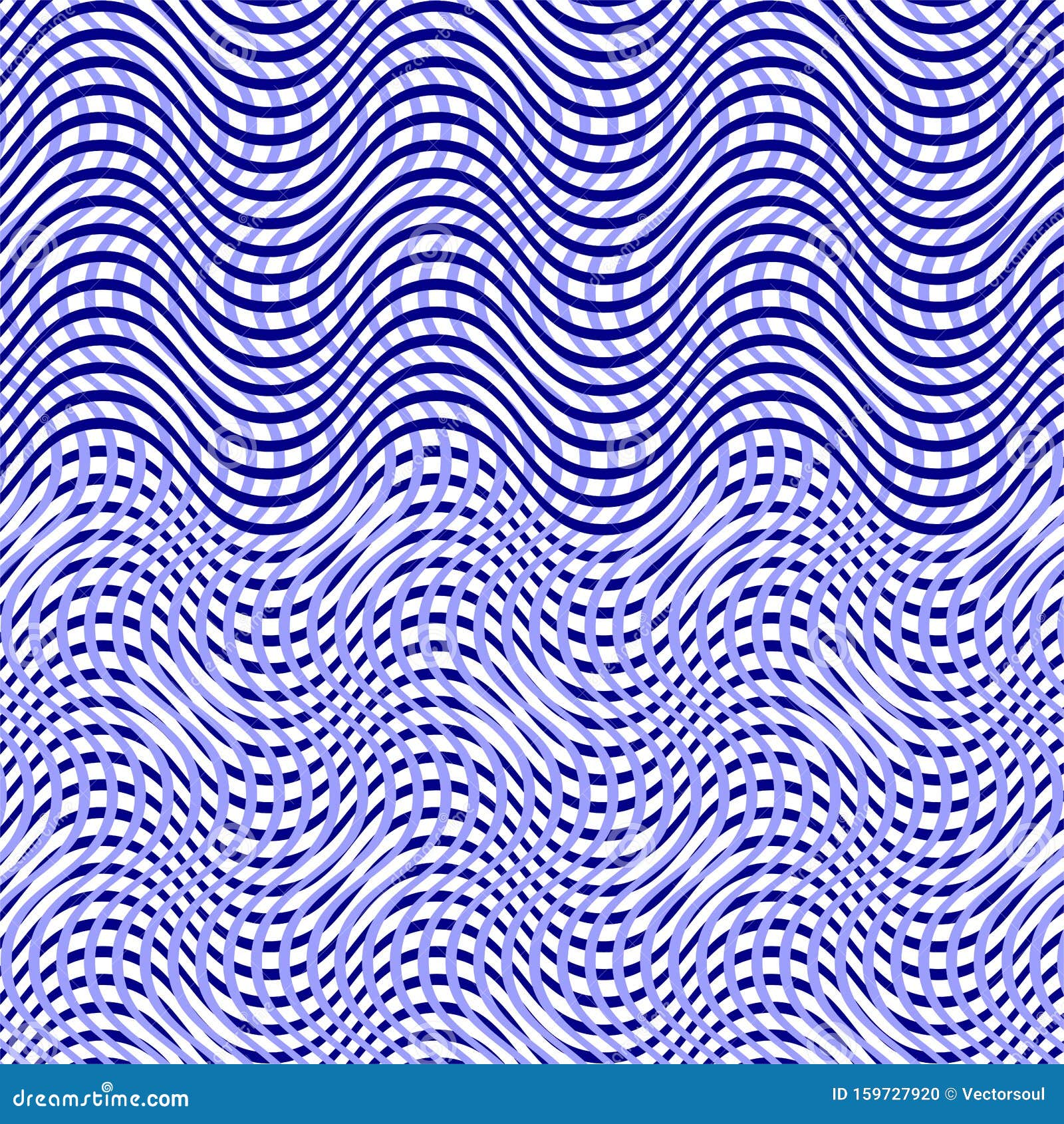 Duotone, 2-color Geometric Pattern of Dense Wavy Lattice, Grid ...