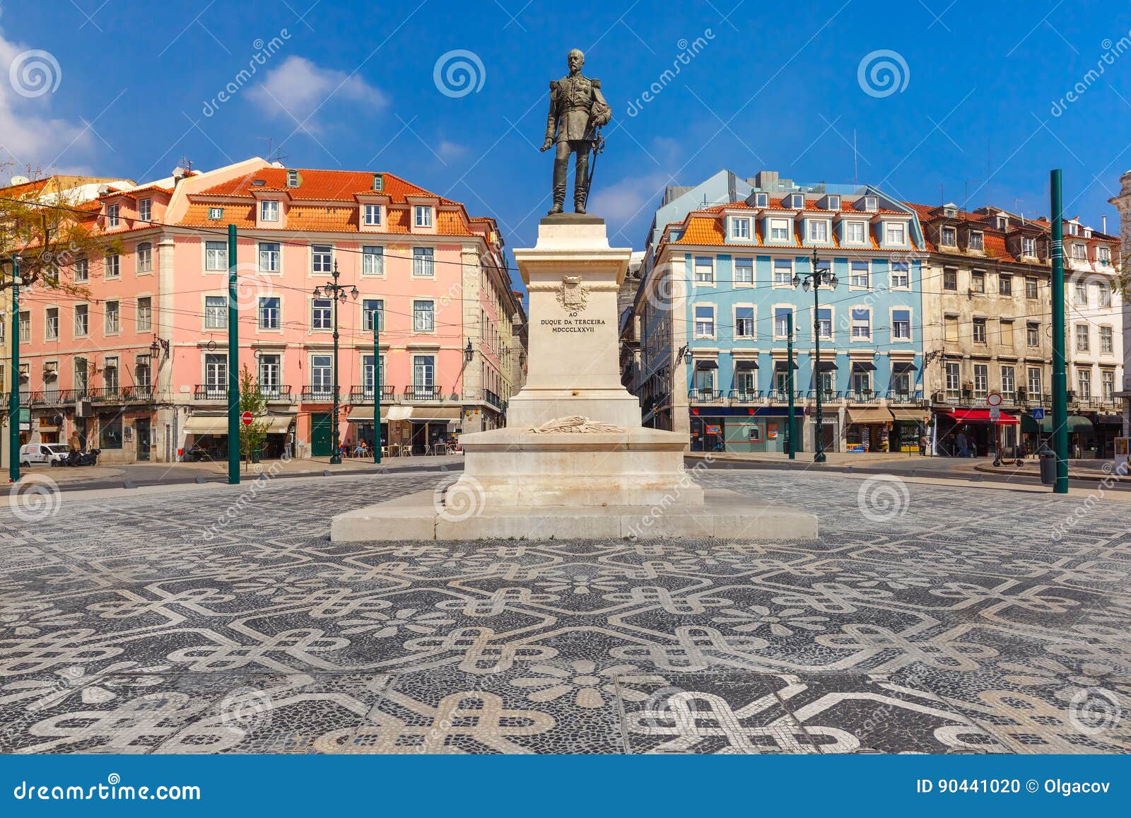 duque da terceira square in lisbon, portugal