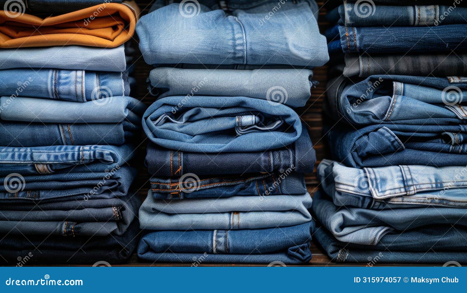 durable cotton twill fabric denim, known for diagonal ribbing, popular in jeans and casual wear