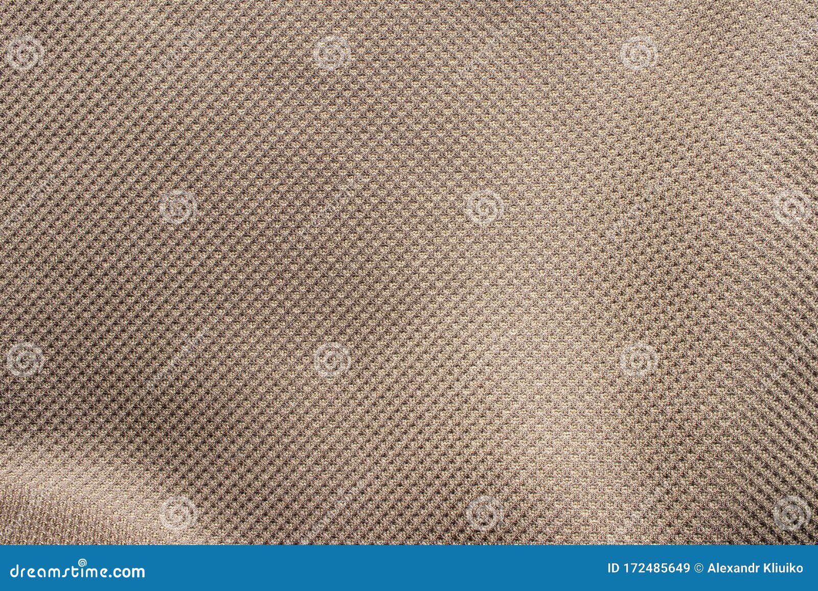 Durable Waterproof Fabric. Ripstop Fabric. Closeup Brown Ripstop