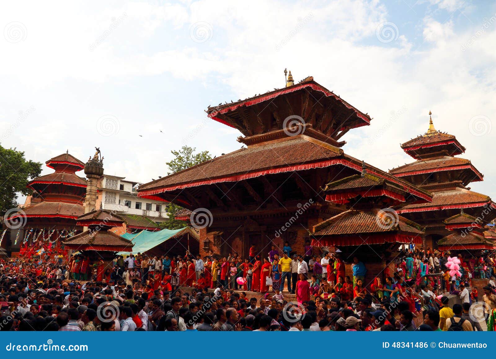 Durbar Square Of Kathmandu In The Festival Editorial Photo Image Of