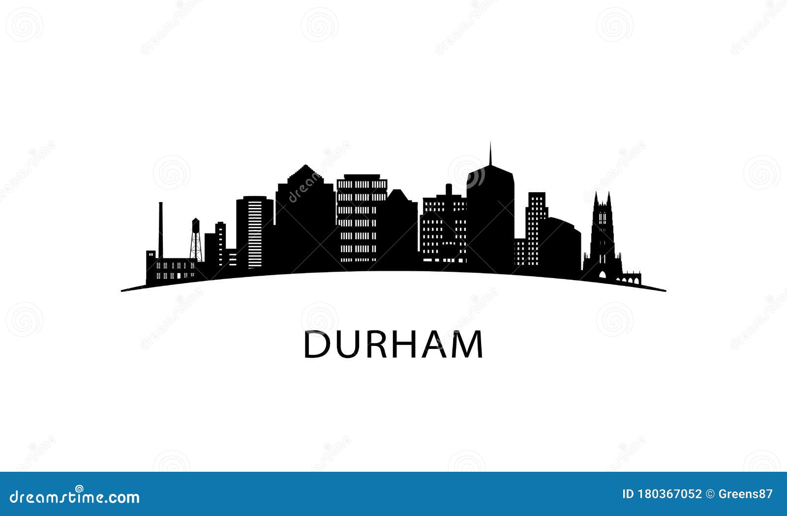 durham city skyline.