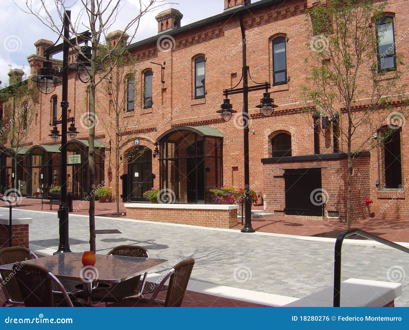 Durham Commercial Area stock photo. Image of downtown 18280276