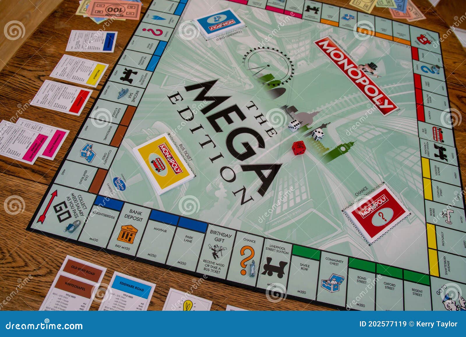 Newley released Mega Edition Monopoly. New twist on classic fast-dealing  property trading board game (Hasbro games). Financial, banking, buying  proper Stock Photo - Alamy