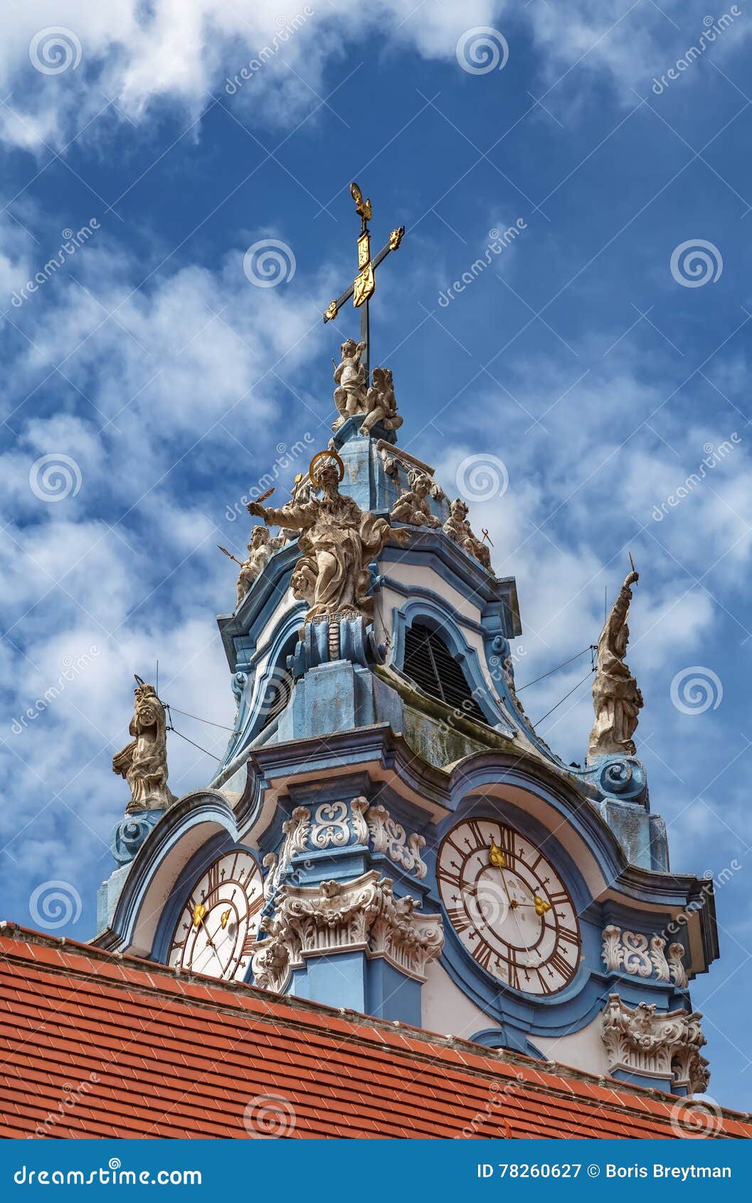 Durnstein Abbey Church, Austria Stock Image Image of architecture