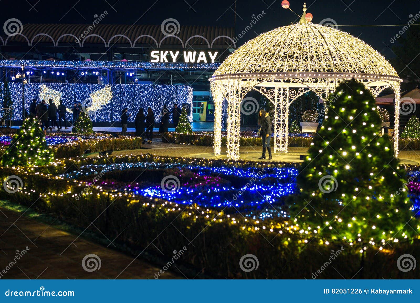 Duryu Park Starry Night Illuminations Night in Daegu South Korea ...