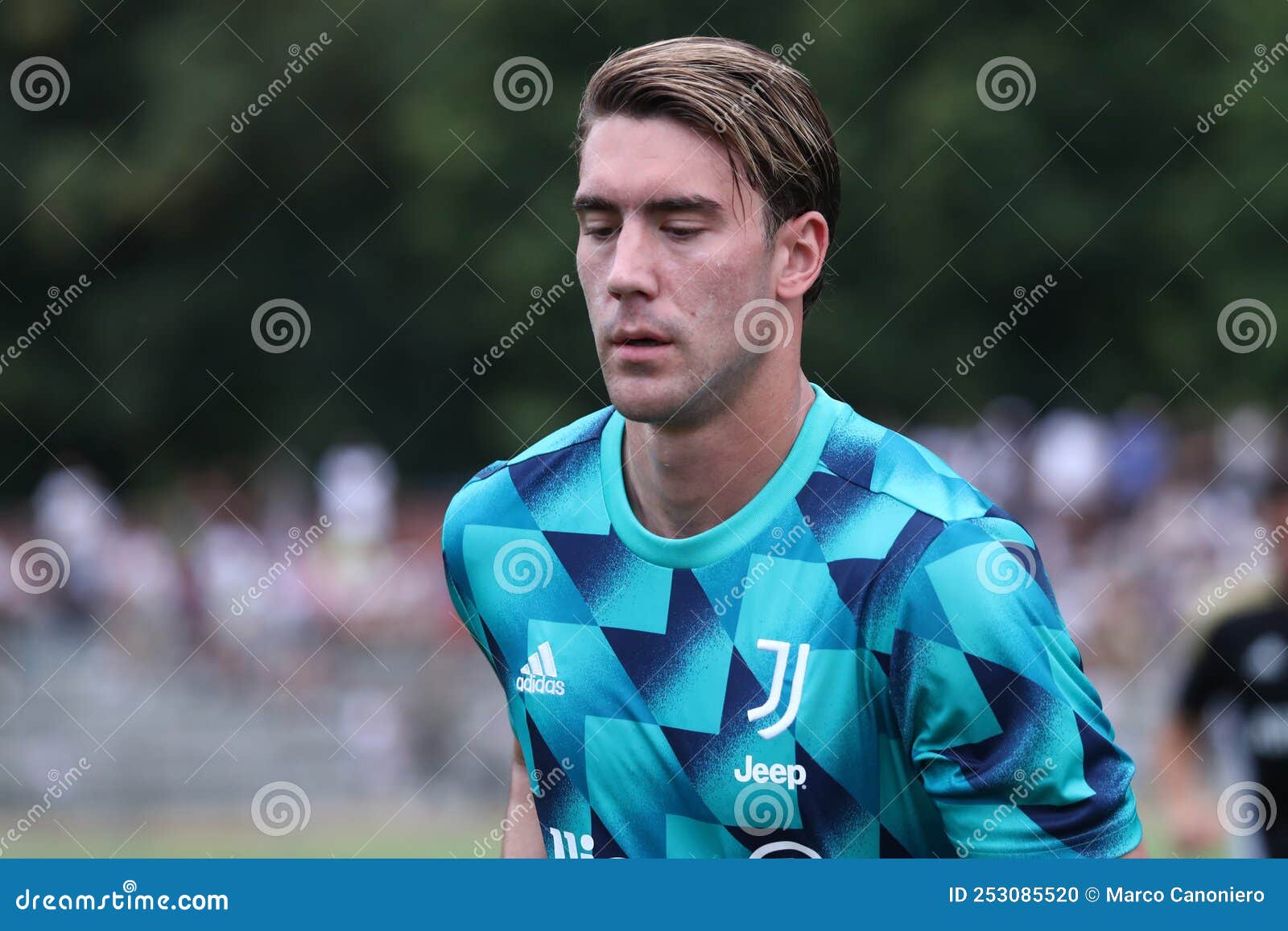 Juventus - Juventus U23 Dusan Vlahovic of Juventus Fc looks on during the  friendly match beetween