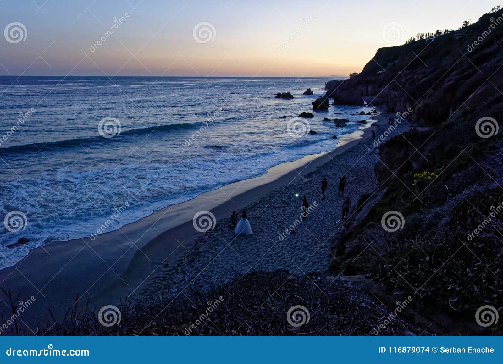 dusk at el matador state beach