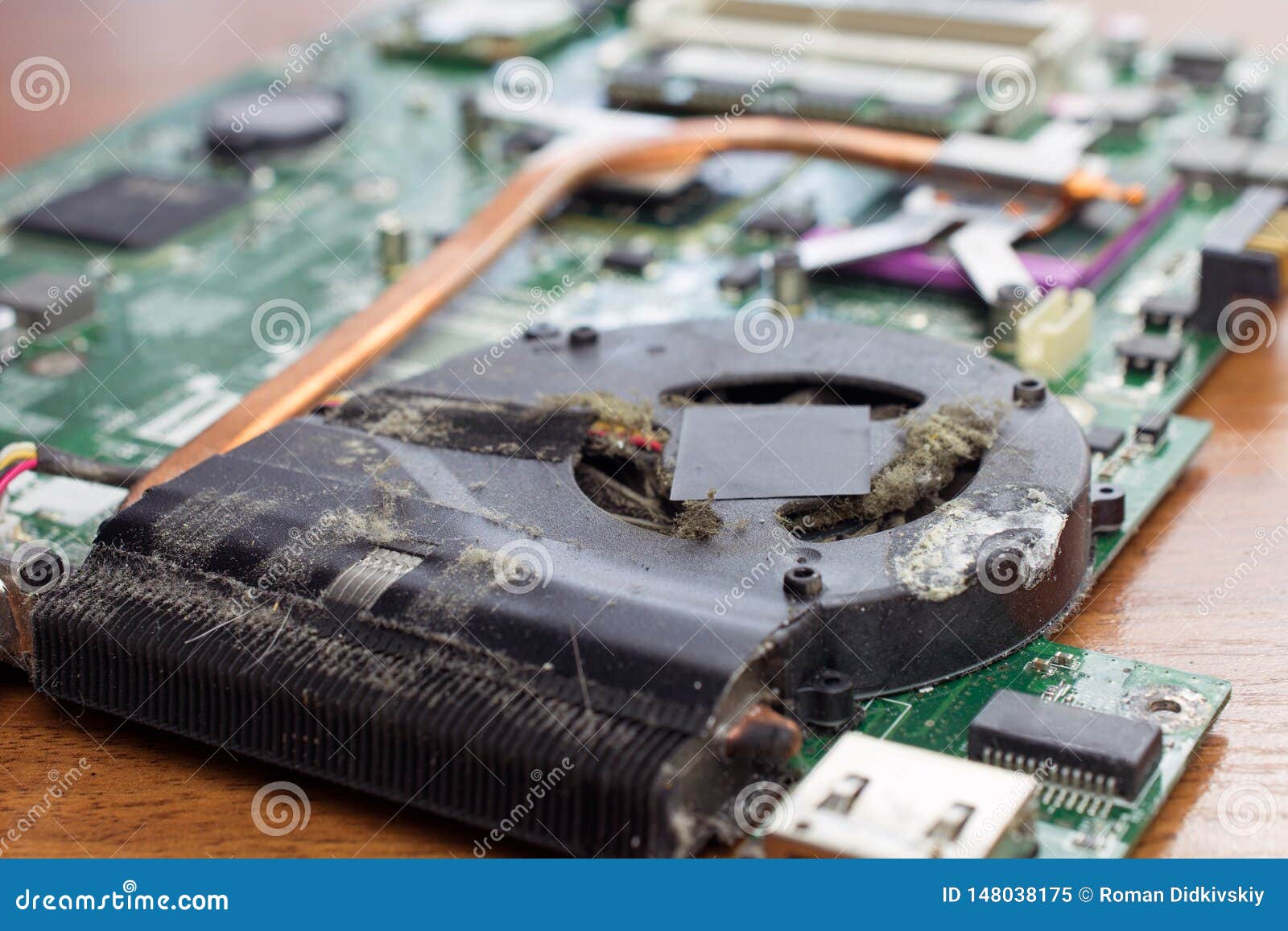 a laptop fan stock image. Image of motherboard - 148038175