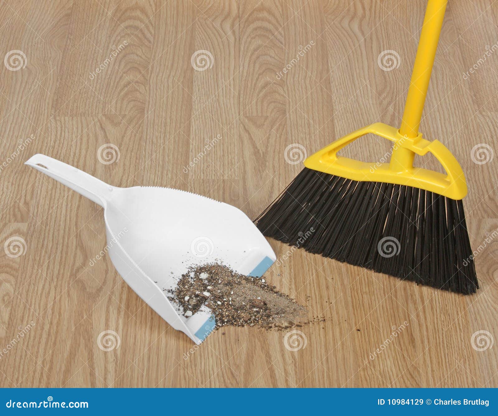 Dust Pan and Broom stock image. Image of sweep, cleanup 10984129