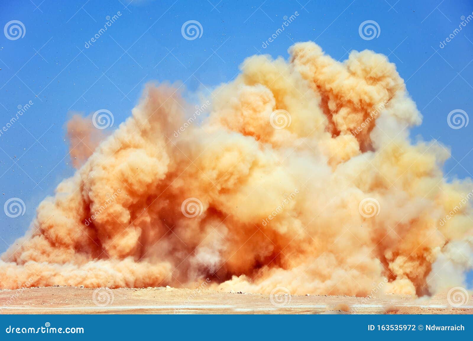 Dust Clouds and Debris in the Desert Stock Photo Image of effect