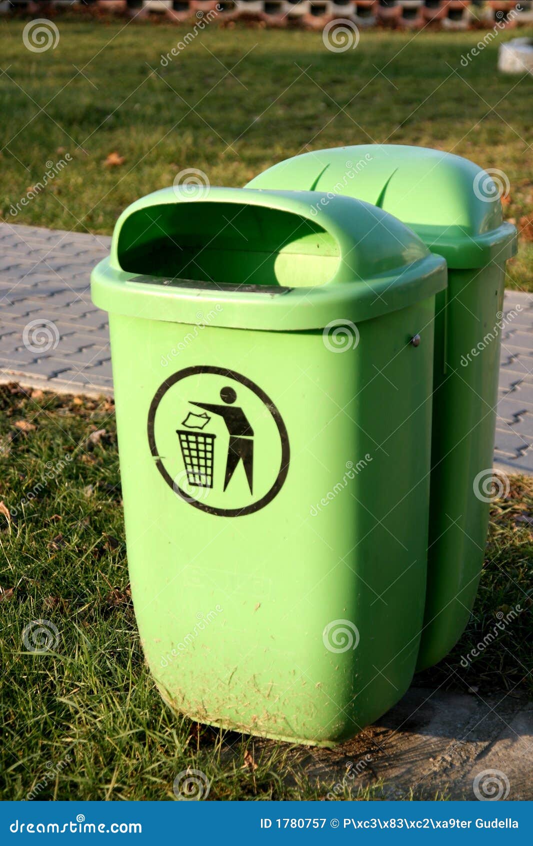 Dustbin stock image. Image of plastic, sign, container 1780757