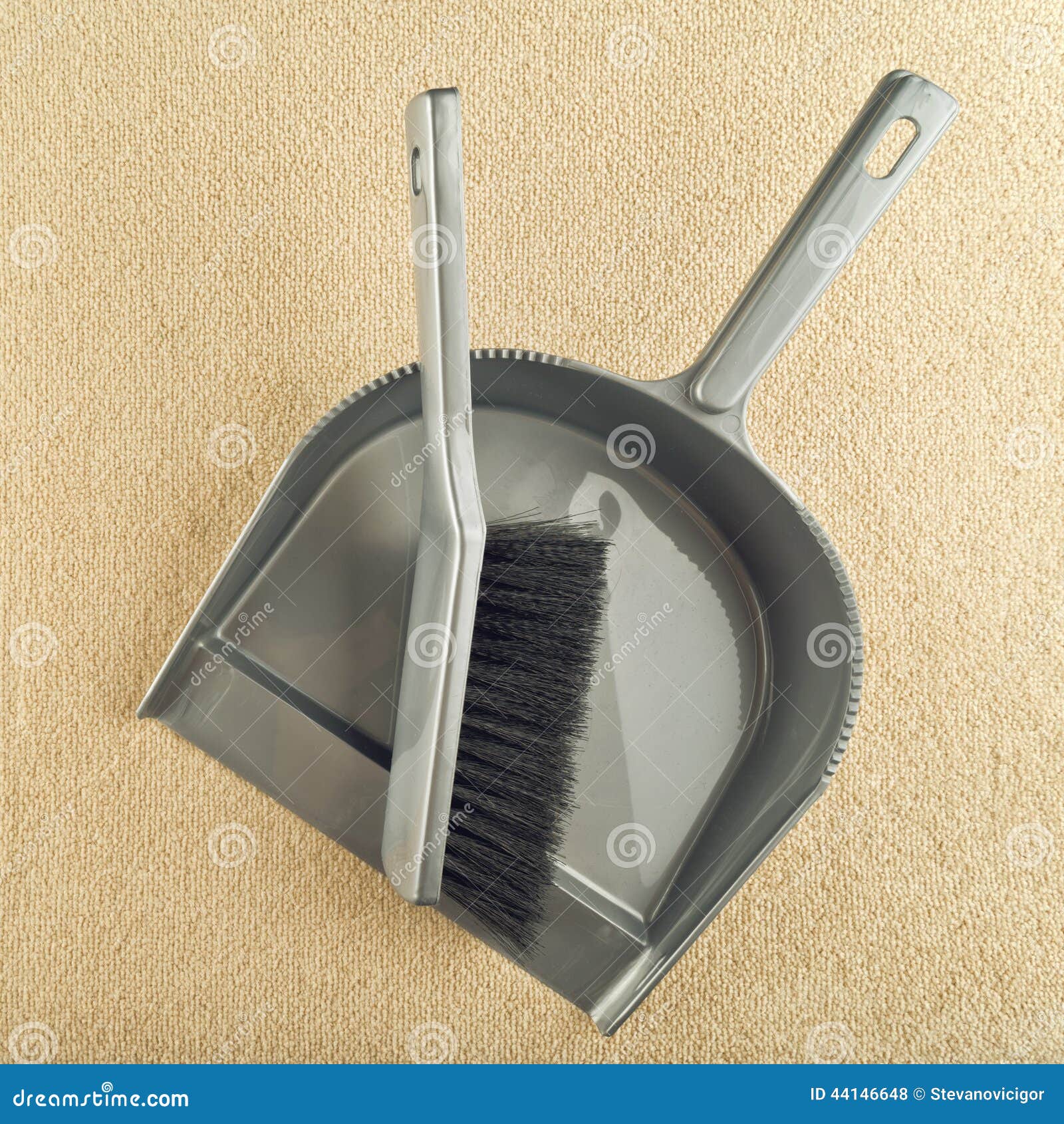 Dustpan and Brush Floor Sweeper Stock Photo Image of cleaner, tool