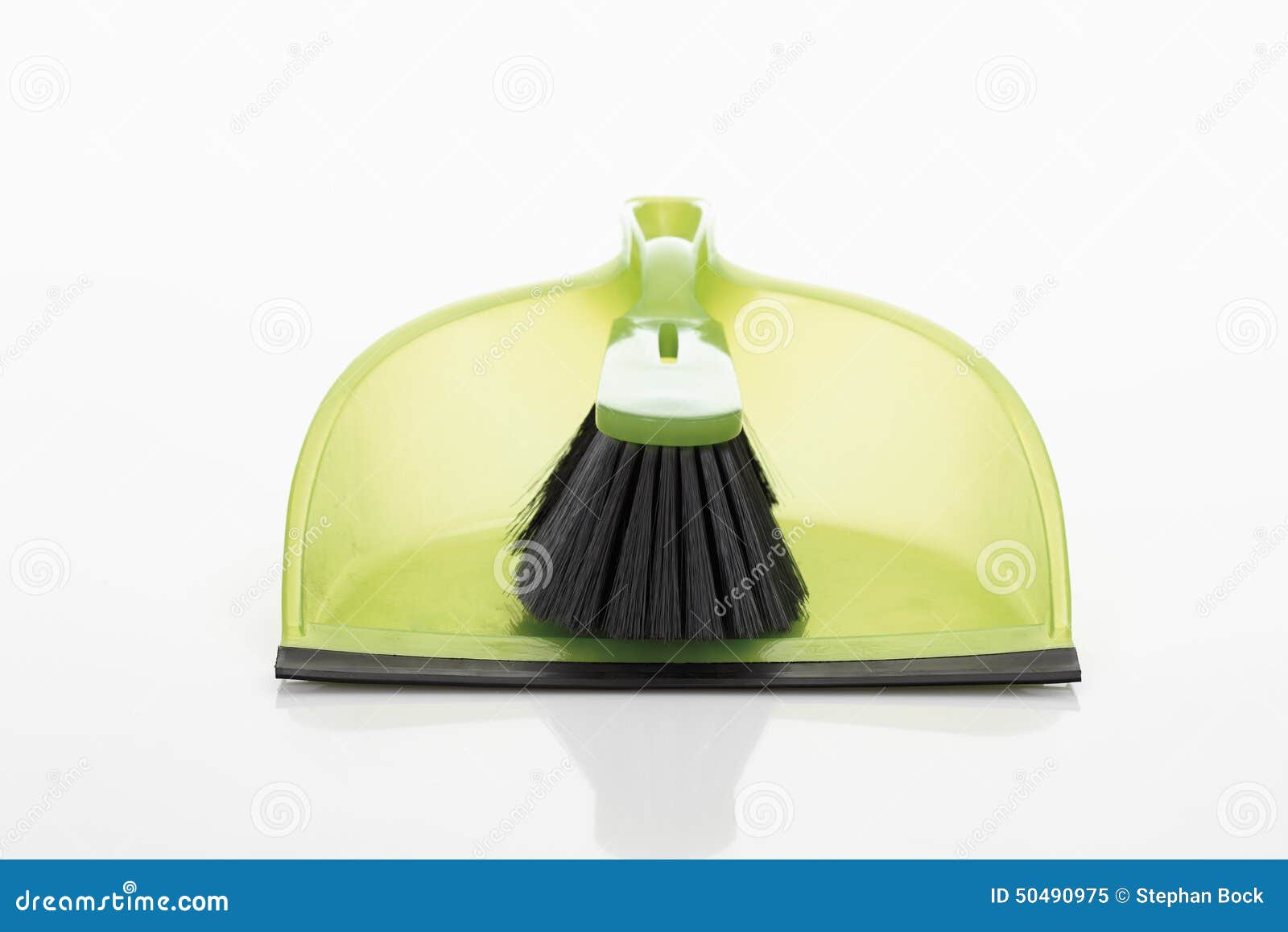 Dustpan and Hand Brush on White Background Stock Image Image of copy