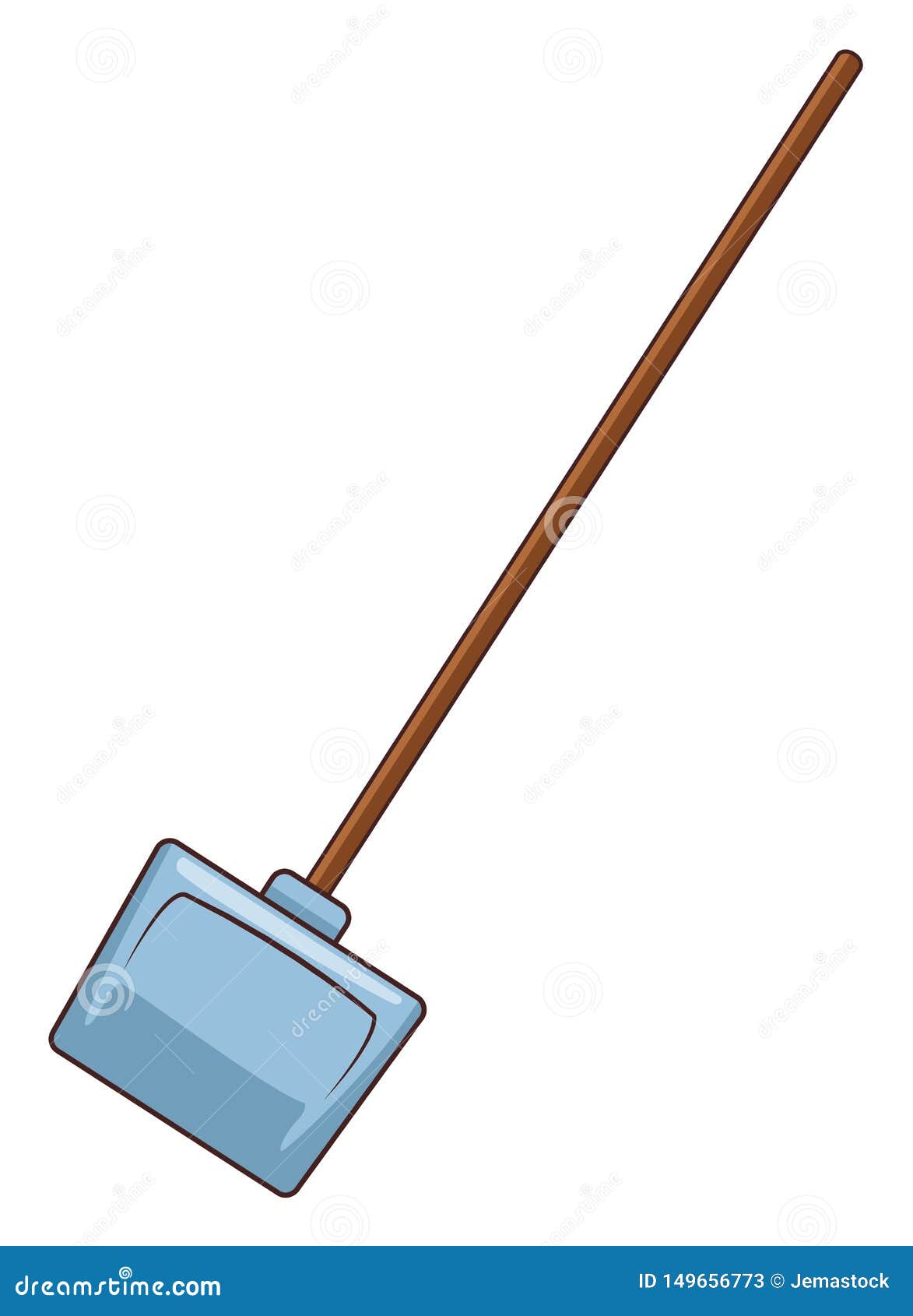 Dustpan Icon Cartoon Isolated Stock Vector Illustration of utensil