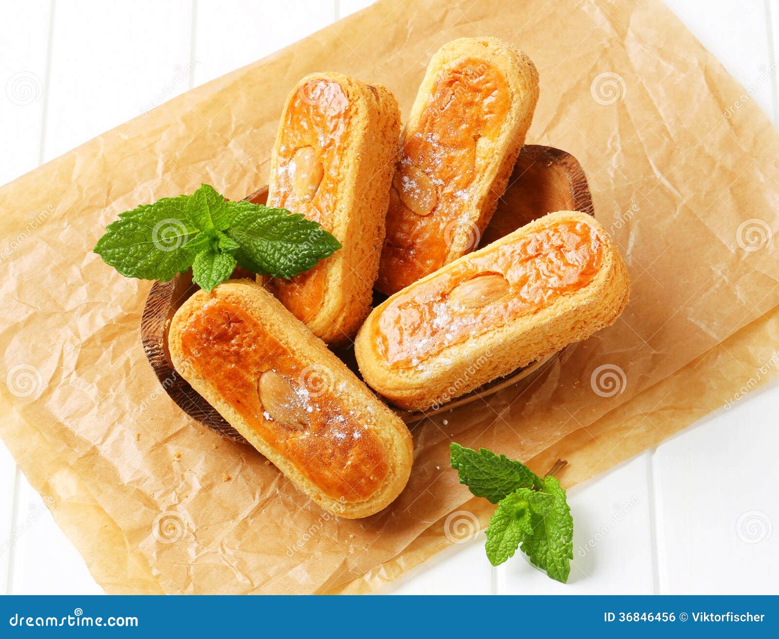 Dutch almond cookies stock photo. Image of almond, paper 36846456