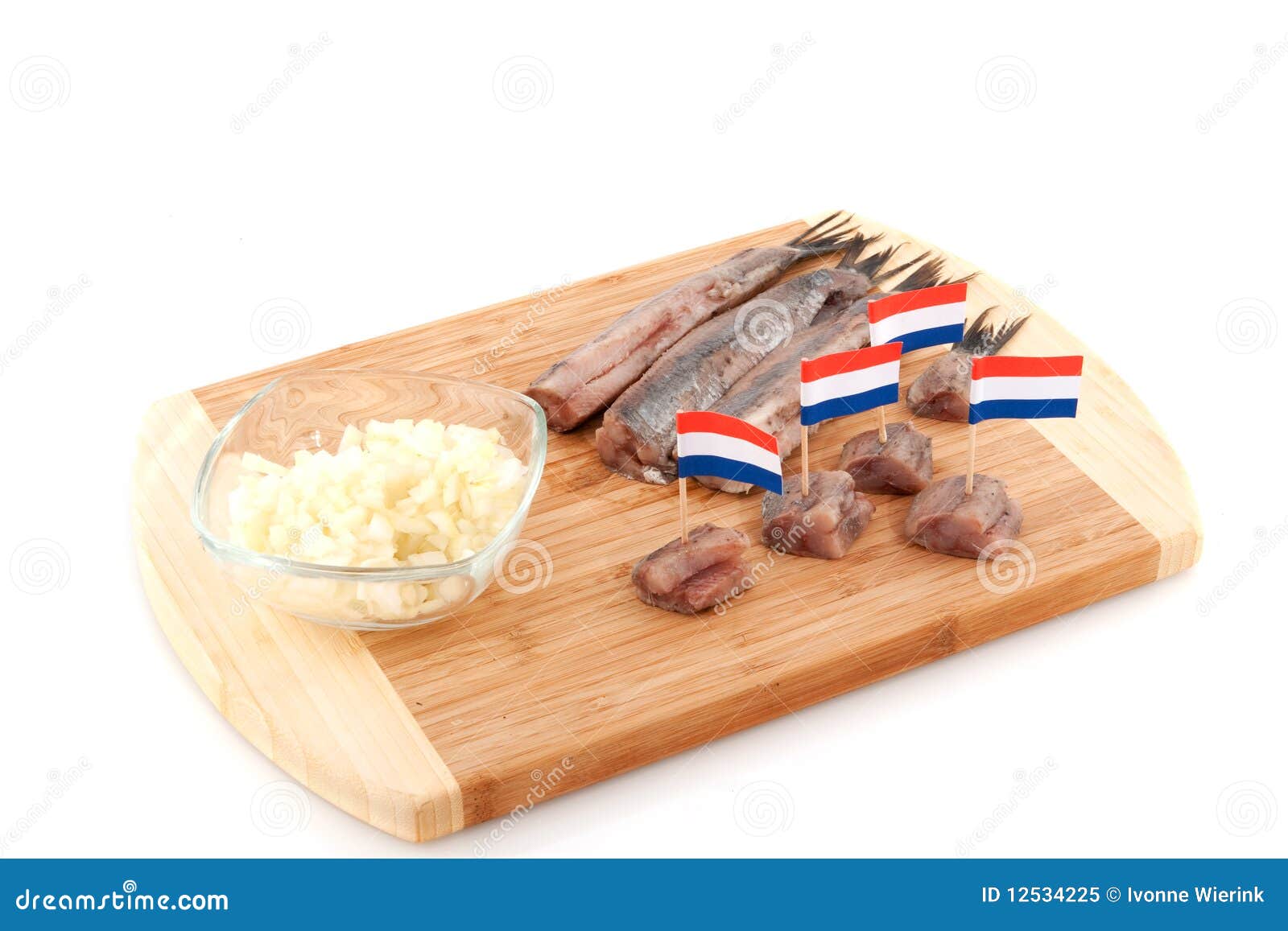 Dutch herring stock image. Image of onions, fish, isolated 12534225